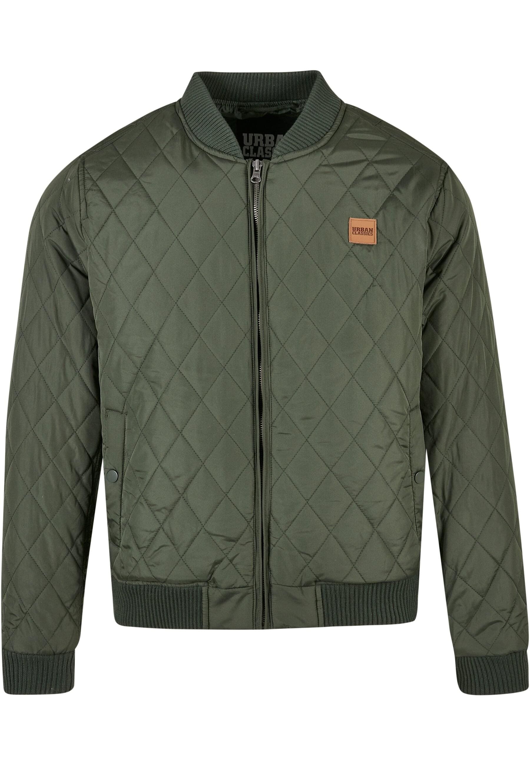 URBAN CLASSICS Allwetterjacke »Urban Classics Herren Diamond Quilt Nylon Jacket«, (1 St.), ohne Kapuze