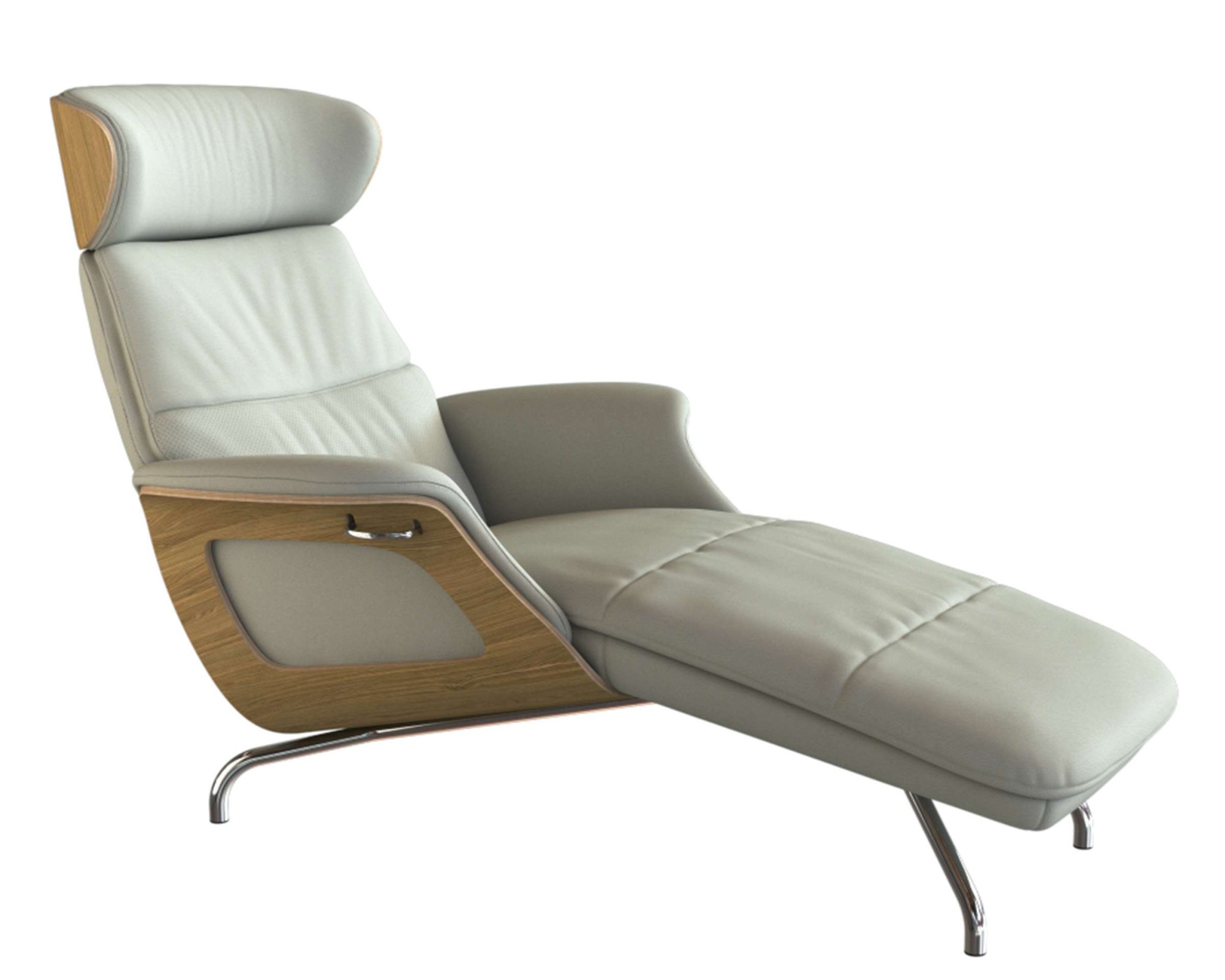 Thumbnail - FLEXLUX Loungesessel "Clement Chaislongue, Relaxstuhl, Liegesessel,", Rücken- & Kopfteilverstellung, Armlehne gepolstert...