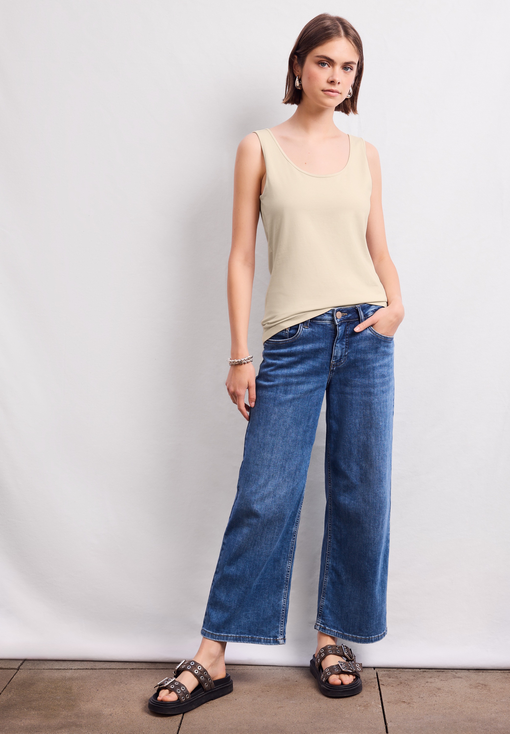 Thumbnail - STREET ONE STUDIO Trägertop im soften Baumwoll-Mix