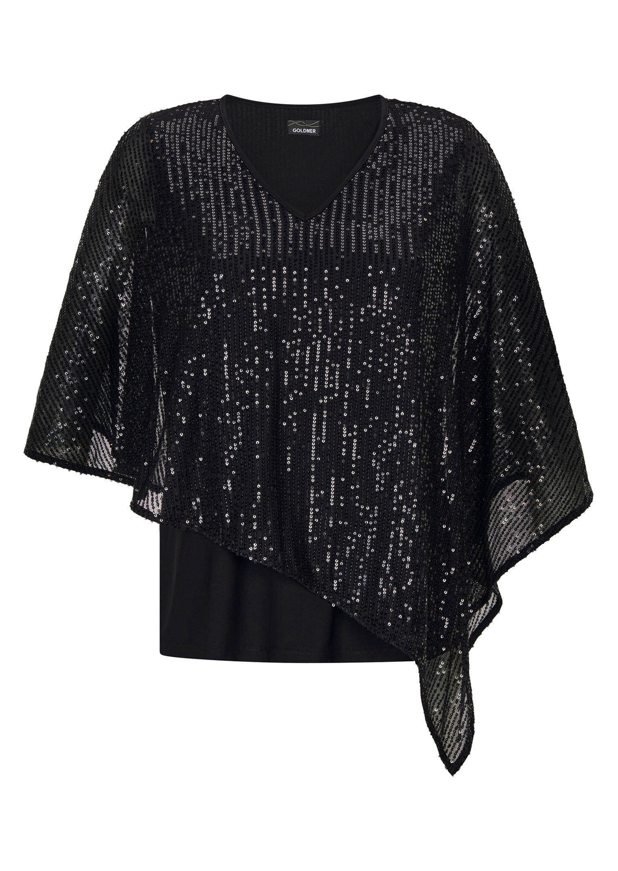 GOLDNER Kurzarmshirt "Elegantes, semitransparentes Oberteil" günstig online kaufen