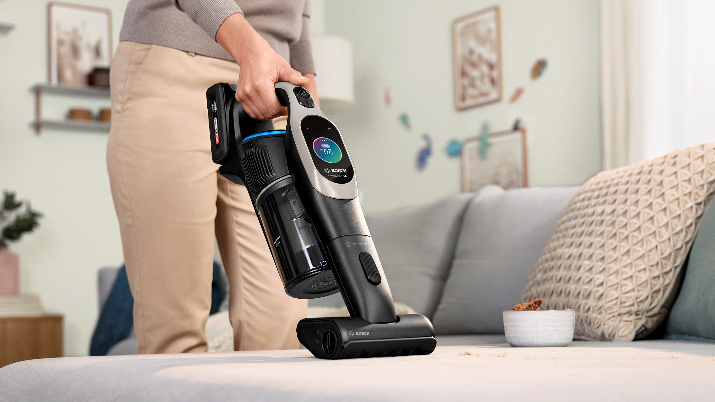 BOSCH Mini-Turbobürste »Mini-Turbo-Düse BHZUNGMP, für schwer erreichbare Stellen und Polster«, (Packung), ideal zur Fahrzeug-Innenreinigung, Original-Zubehör, schwarz