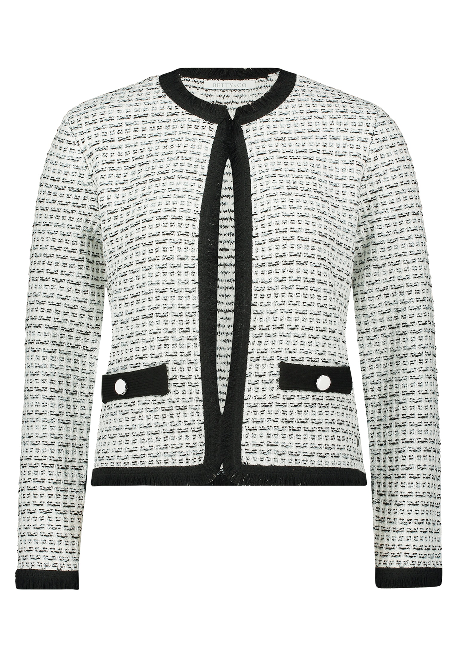 Betty&Co Strickjacke "Betty & Co Damen Strick-Cardigan mit Fransen" 1 tlg. günstig online kaufen