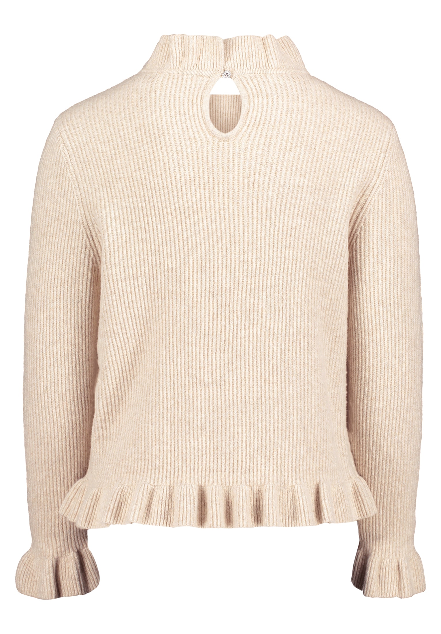 Cartoon Strickpullover »Cartoon Strickpullover mit Rüschen«, (1 tlg.), Struktur