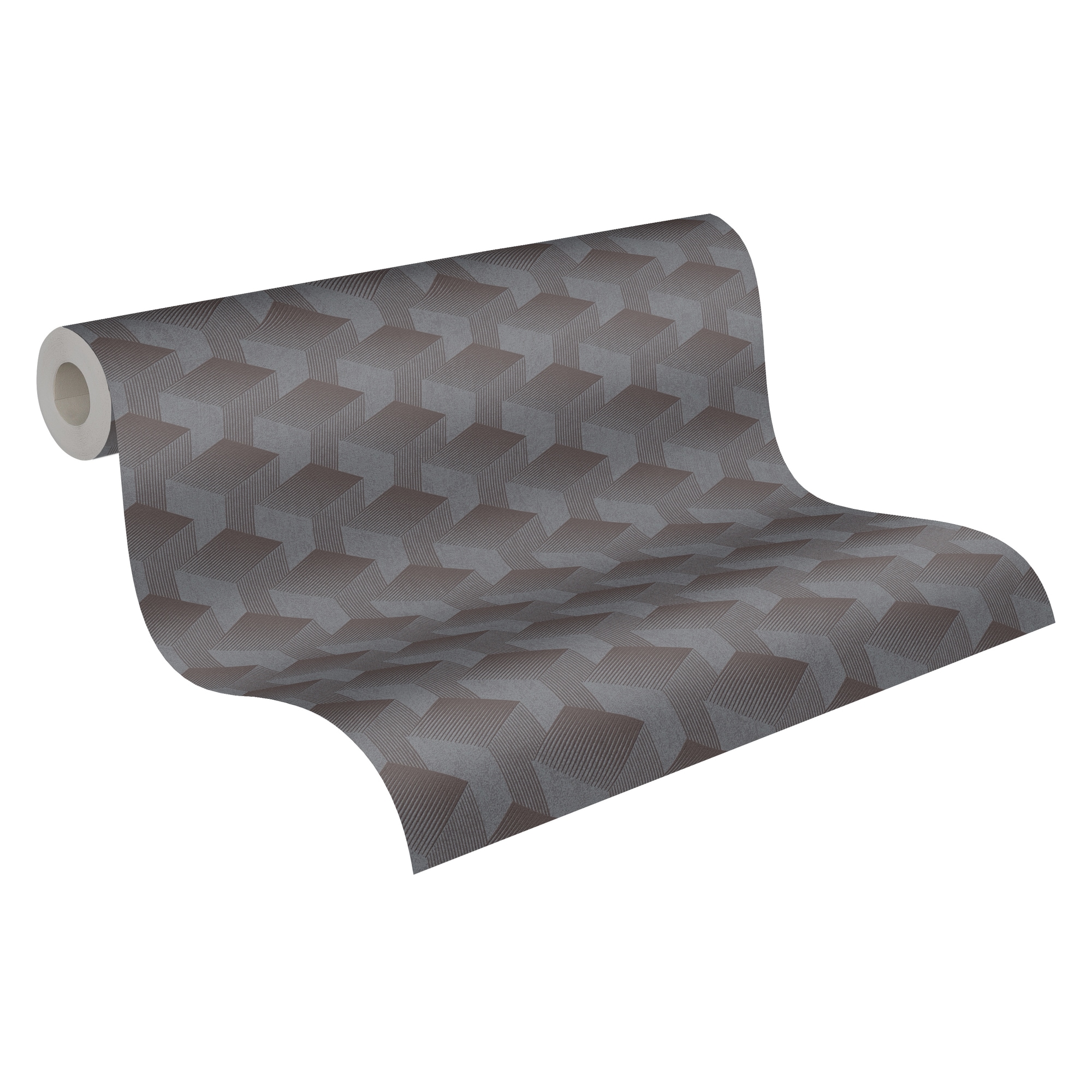 A.S. Création Vliestapete "Schlichte 3D-Tapete" gemustert matt neutral leicht strukturiert Grafiktapete 3D-Effekt Tapeten Wohnzimmer Schlafzimmer Küche modern