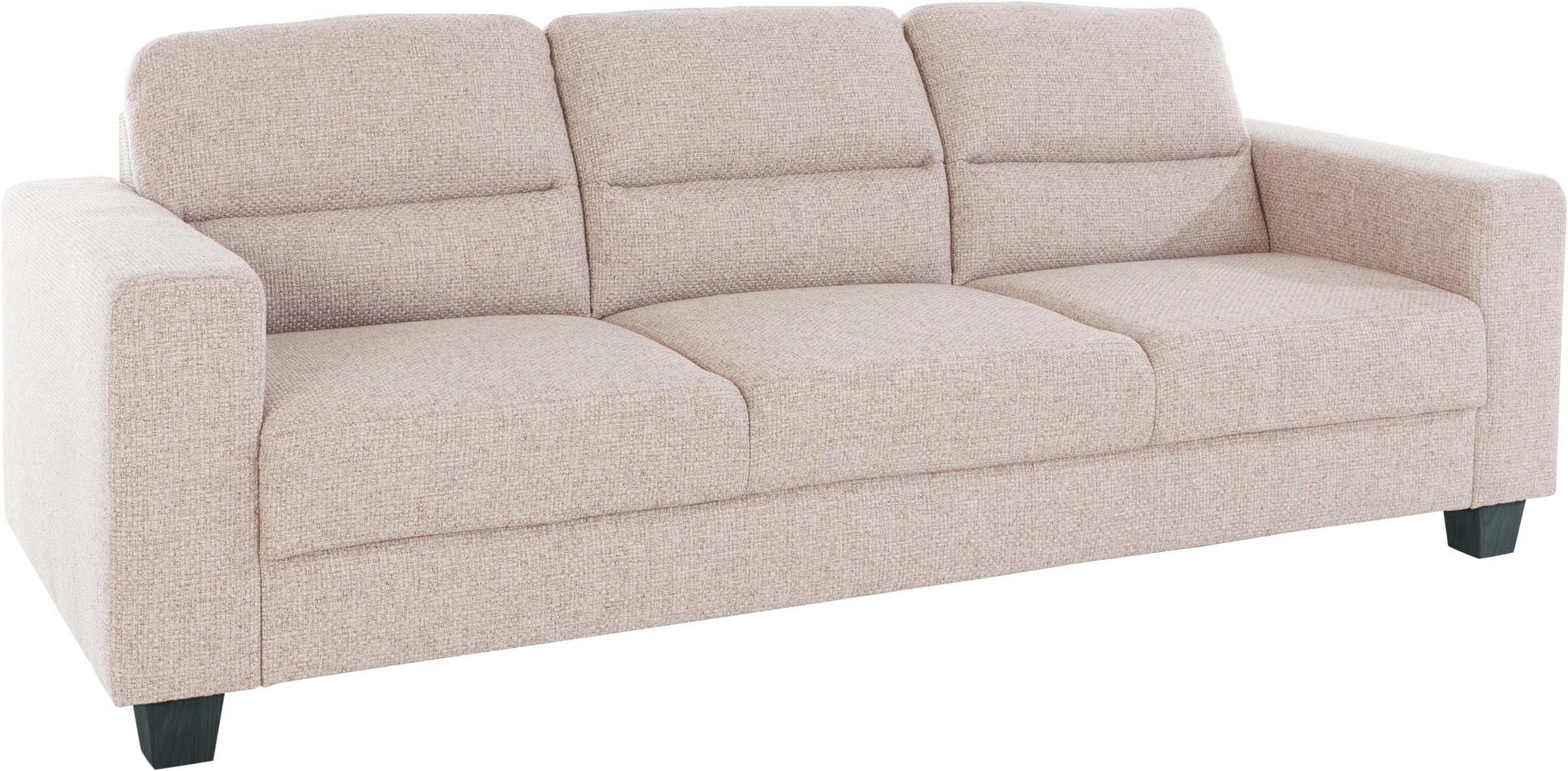 TRENDMANUFAKTUR 3-Sitzer »Chamber mit hohem Sitzkomfort«, in zeitloser Optik, Kopfstützen optional bestellbar