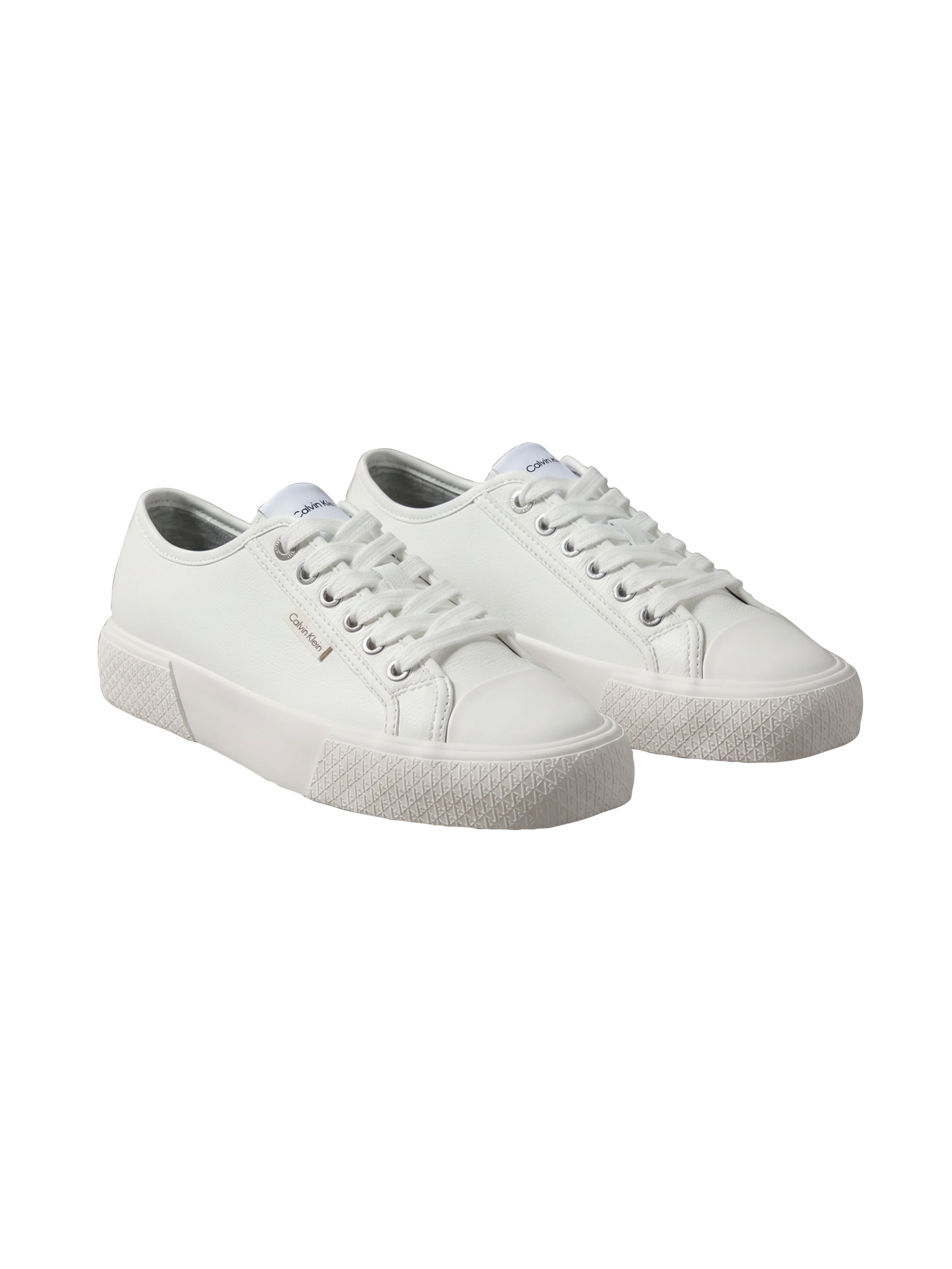 Calvin Klein Plateausneaker "VULC LACE UP LOW LTH" Schnürschuh, Halbschuh, Trendschuh mit Logoschriftzug