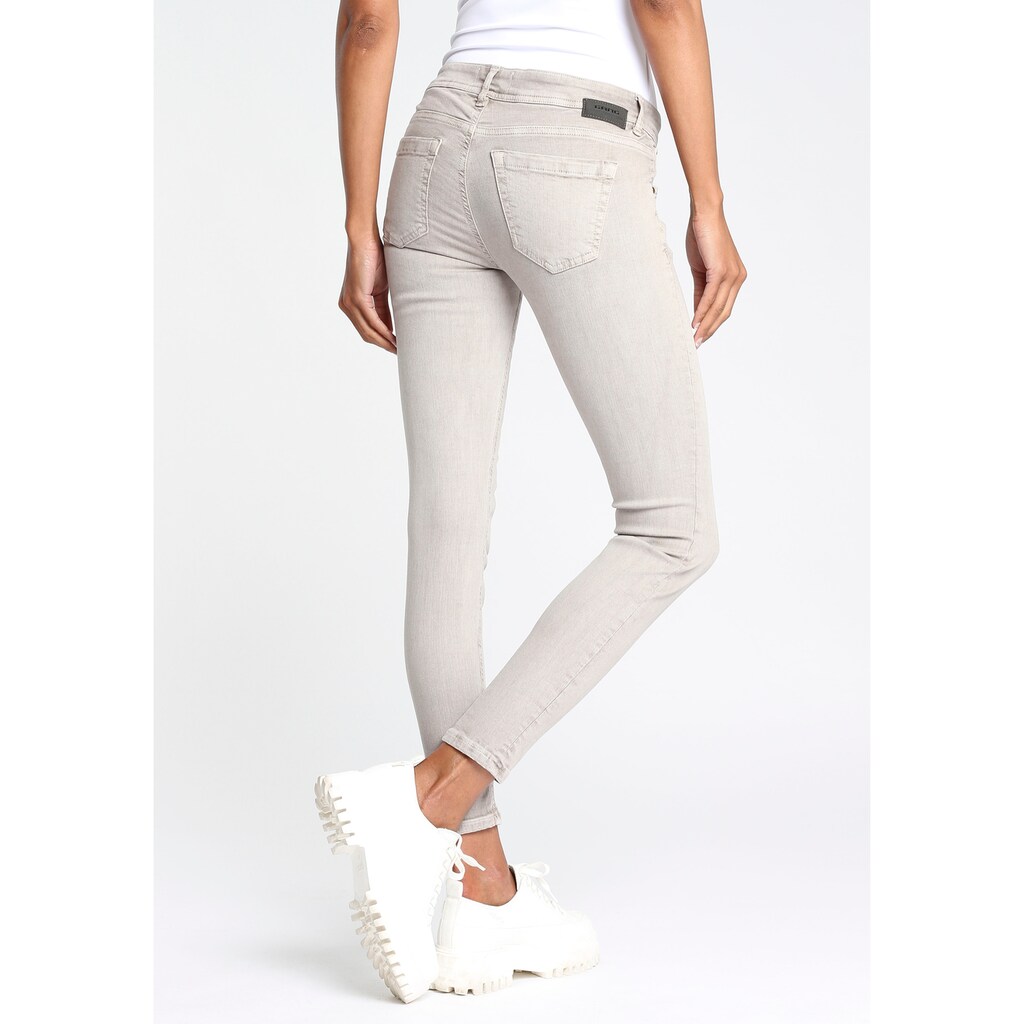Damenmode Jeans GANG Skinny-fit-Jeans »FAYE«, perfekter Sitz durch Elasthan-Anteil beige Damenmode Jeans GANG Skinny-fit-Jeans »FAYE«, perfekter Sitz durch Elasthan-Anteil beige
