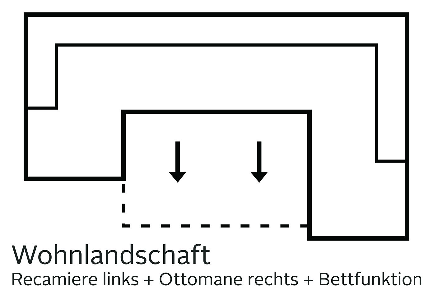 sit&more Wohnlandschaft "Mistral U-Form", wahlweise mit Bettfunktion, inklu günstig online kaufen