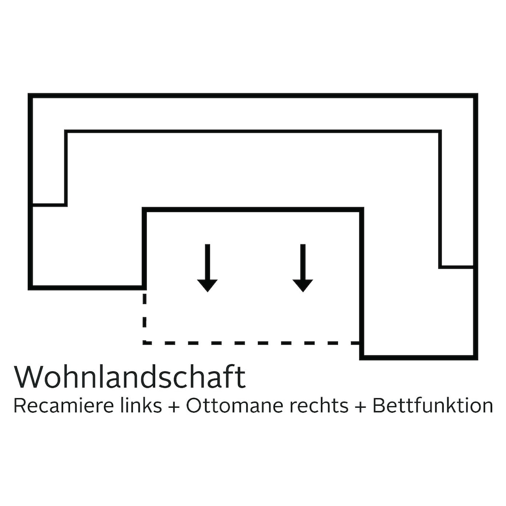 INOSIGN Wohnlandschaft »Bono U-Form«