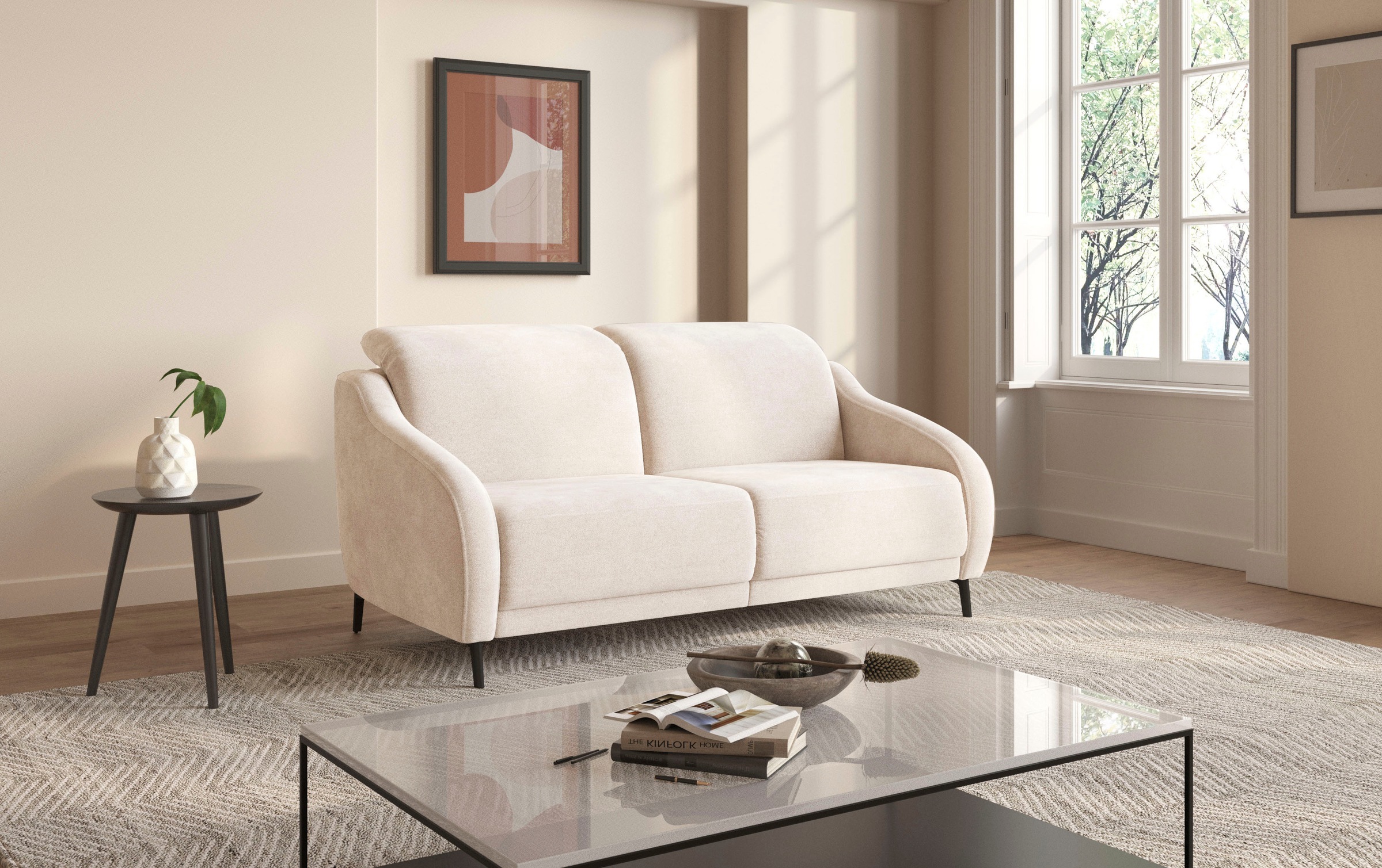 sit&more 2,5-Sitzer »Blues«, wahlweise mit Klapptisch und USB