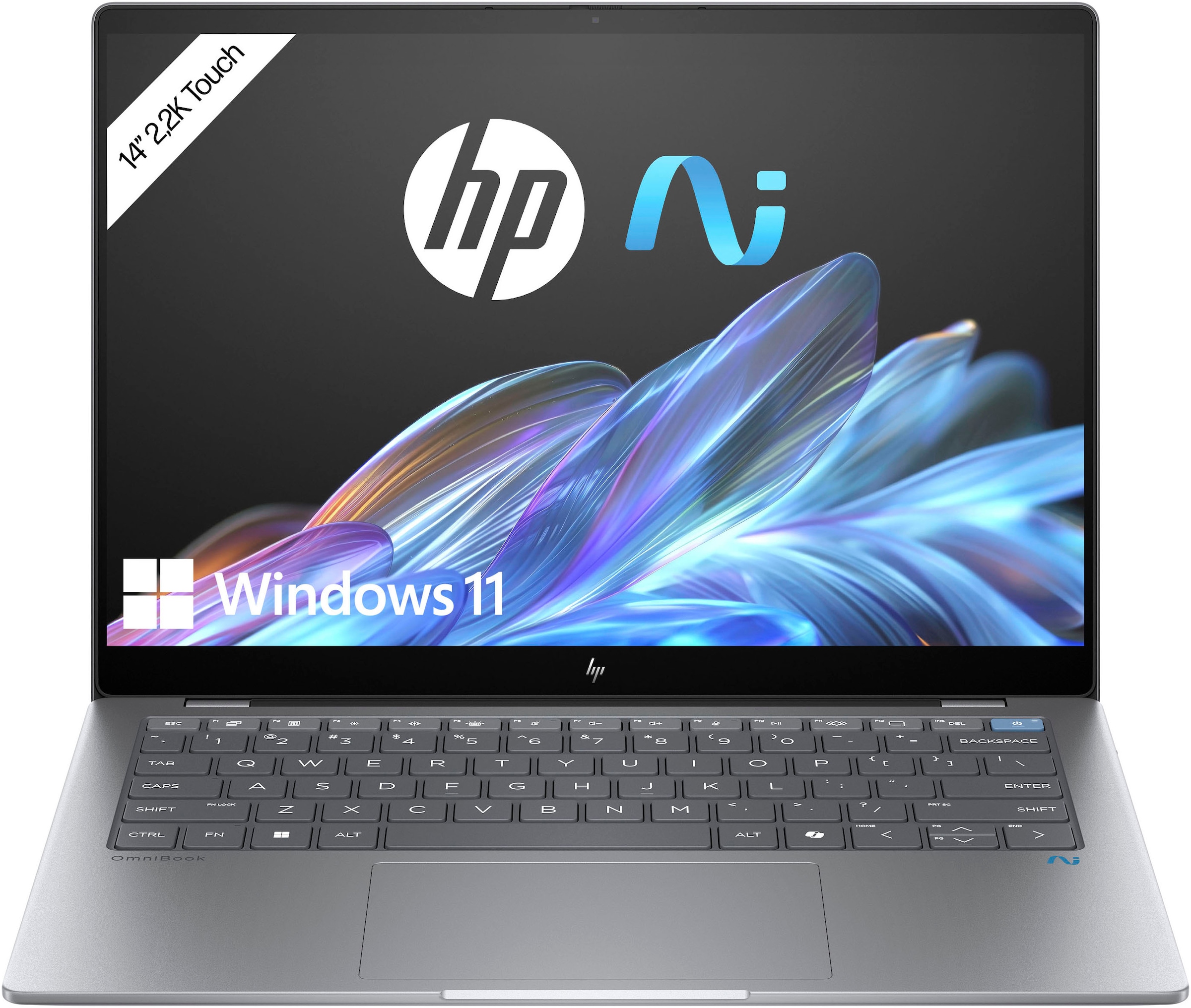 HP Notebook »OmniBook X 14-fe0060ng Silver«, 35,6 cm, / 14 Zoll, Qualcomm, Snapdragon X, Adreno, 1000 GB SSD
