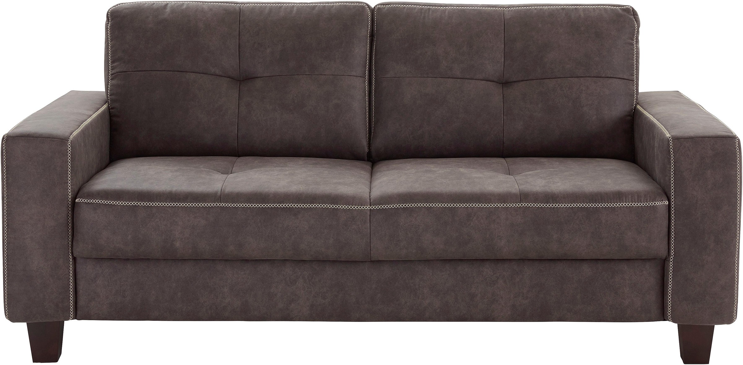 Home affaire 3-Sitzer "Varese" mit Kreuznaht und Federkern günstig online kaufen