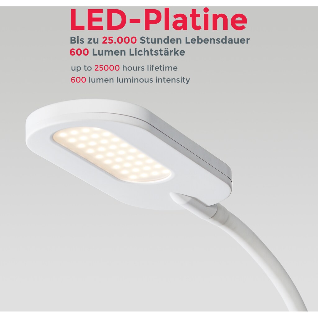 B.K.Licht LED Stehlampe, 1 flammig-flammig