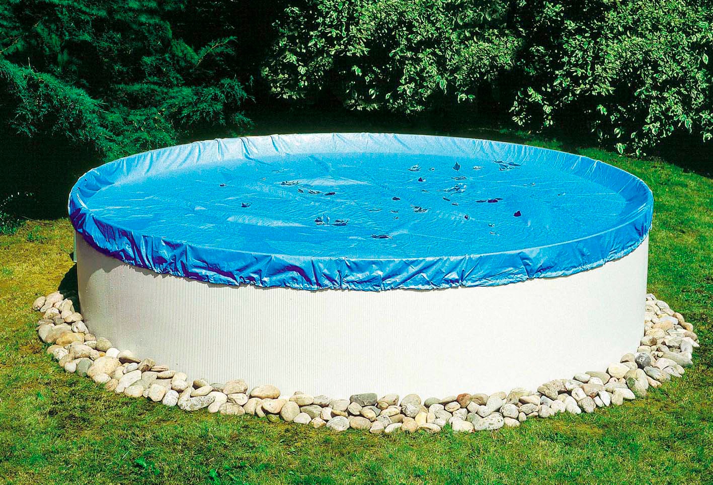 SUMMER FUN Rundpool, (Becken, Skimmer, Abdeckplane), 3-tlg., ØxH: 350×120 cm weiß