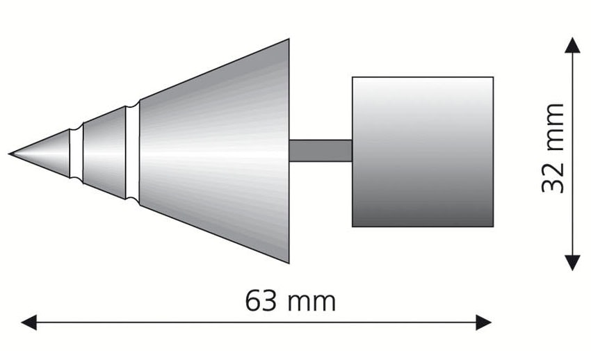 Liedeco Gardinenstangen-Endstück »Endstück, Endknopf "Skandinavia" Kegel« Endstück, Endknopf Kegel, 1 Stück