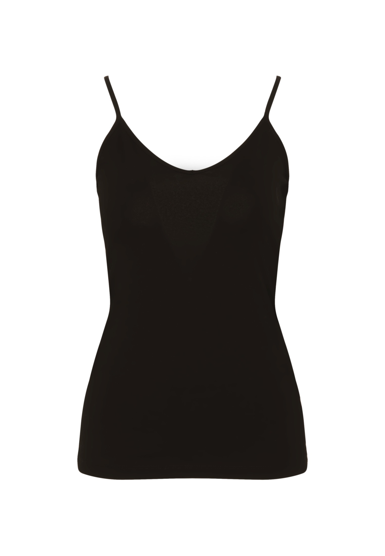 seidensticker Shirttop »Schwarze Rose«, Ohne Arm V-Neck Uni