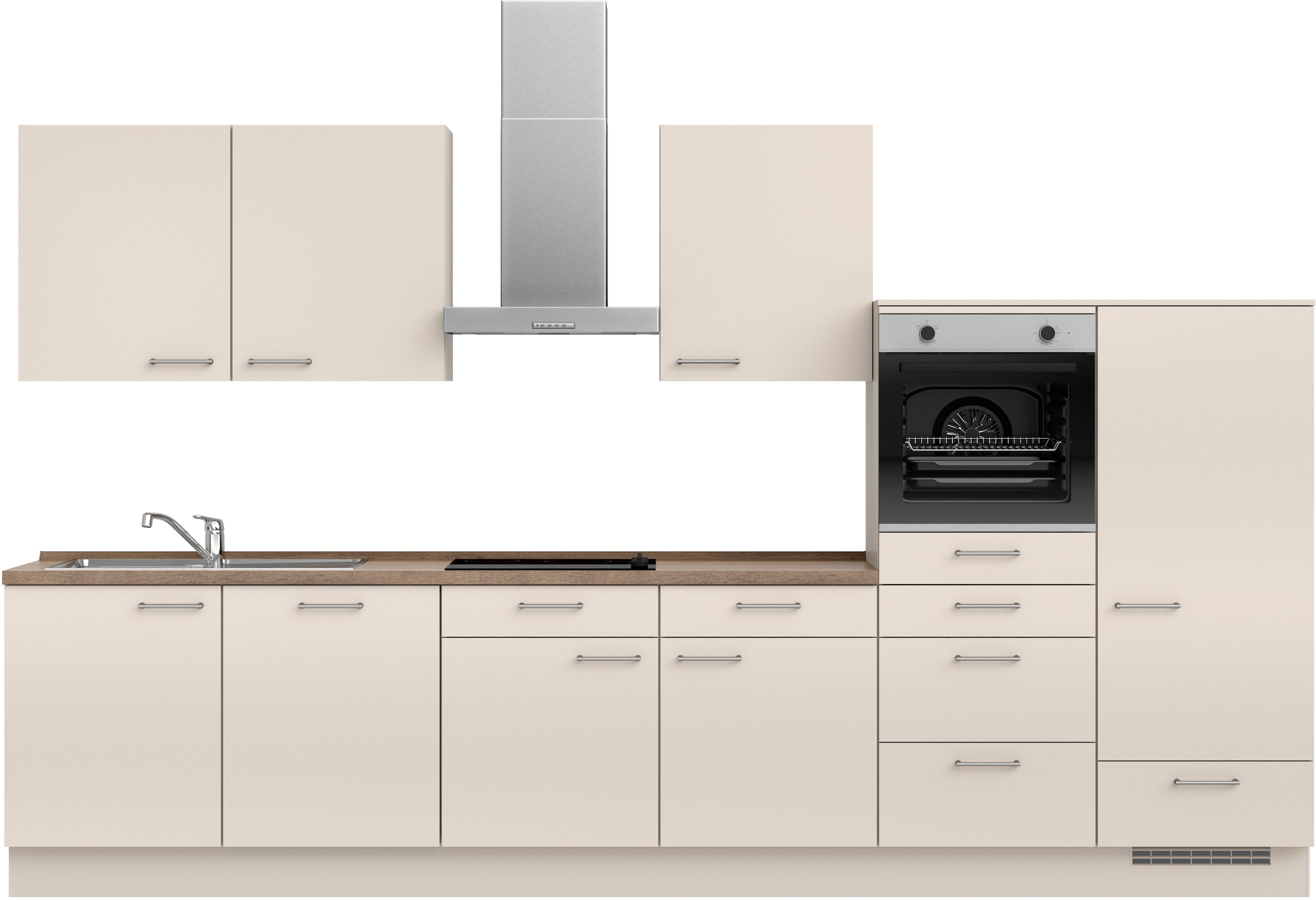 nobilia Küchenzeile ""Laser I", Ausrichtung wählbar, Breite 360 cm" vormont günstig online kaufen