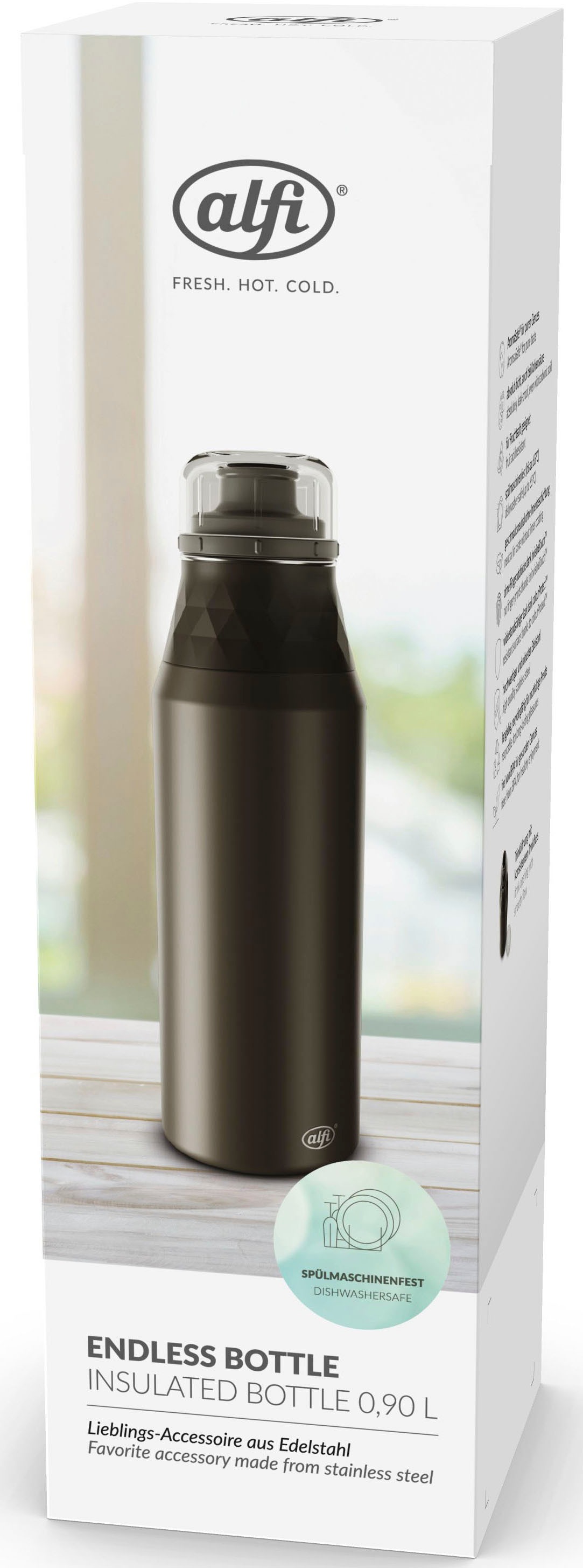 Alfi Isolierflasche »ENDLESS BOTTLE«, Edelstahl, 900 ml, mit AromaSafe® für puren Genuss