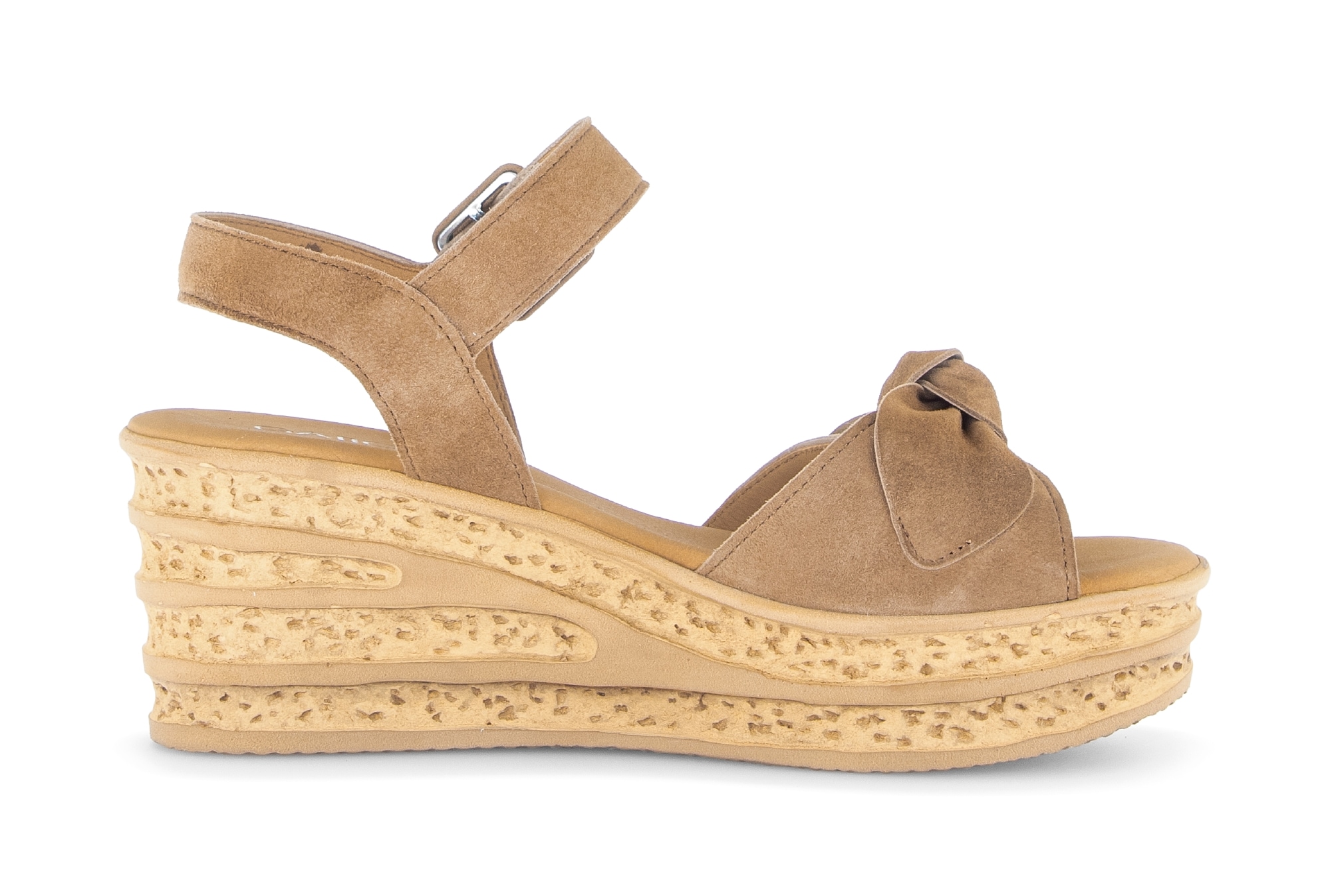 Gabor Keilsandalette  Plateau, Riemchensandale Sommerschuh mit ZIerschleife