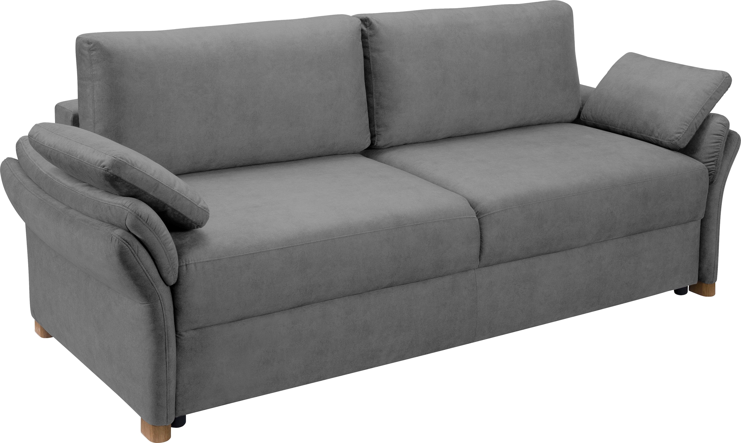 exxpo - sofa fashion 3-Sitzer »hochwertiger Sitzaufbau für hohen Sitzkomfort, bequeme Armlehnen«, inkl. Boxspring/Federkern-Polsterung, Bettfunktion und Bettkasten