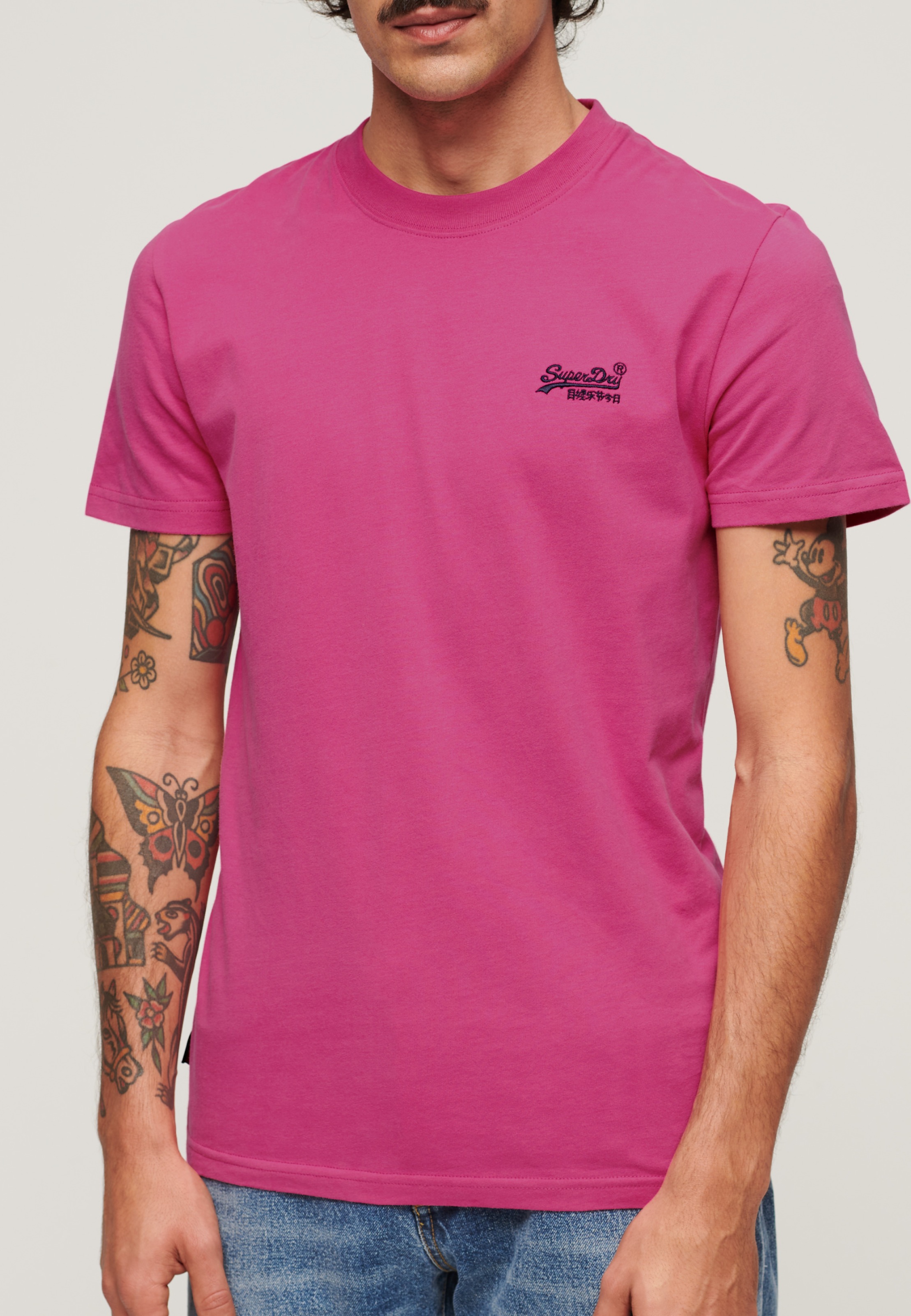 Superdry Rundhalsshirt "Organic Cotton Essential Logo T-Shirt" günstig online kaufen