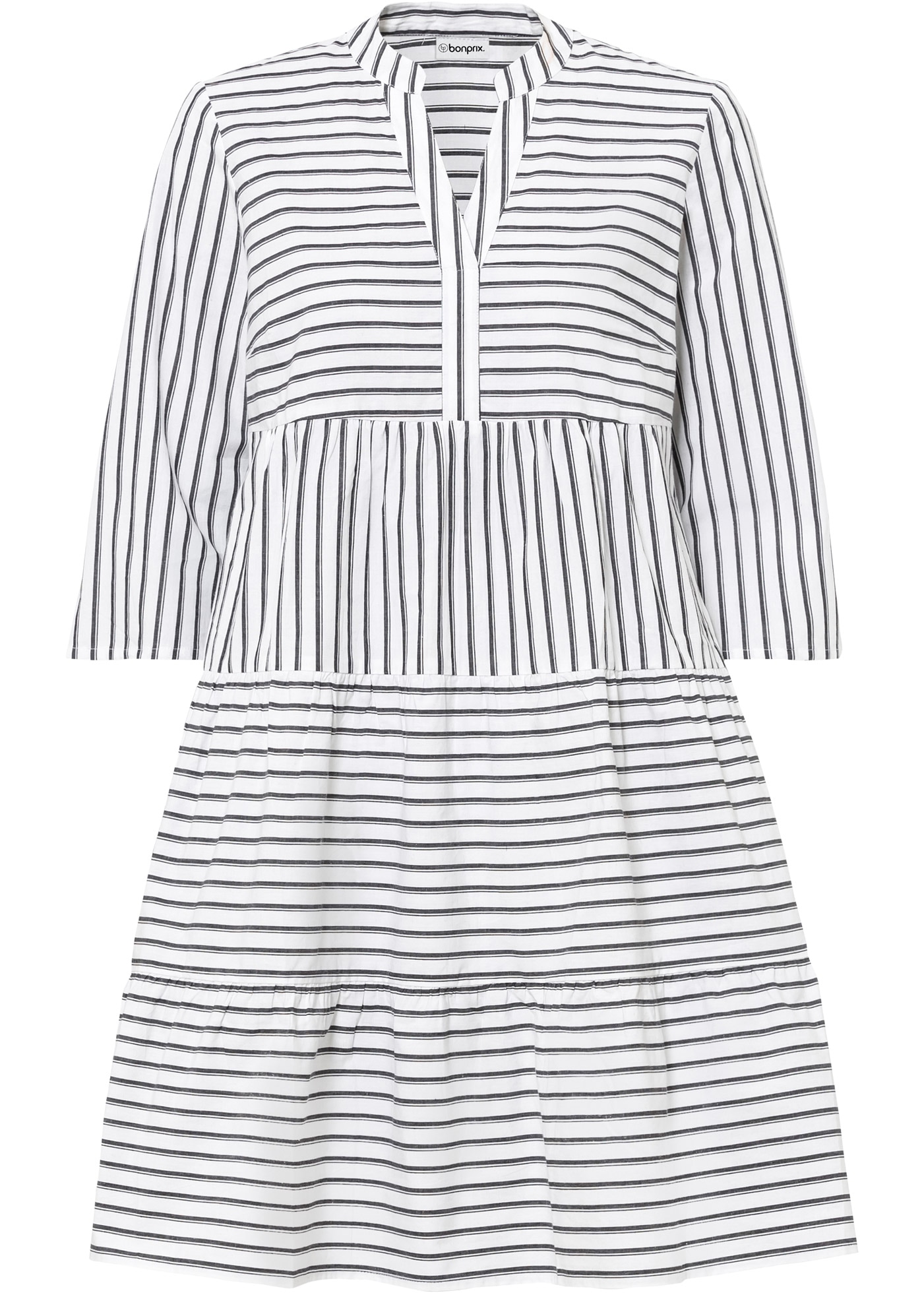 bonprix Tunikakleid für Frühling und Sommer, aus Baumwolle, A-Linien-Passform