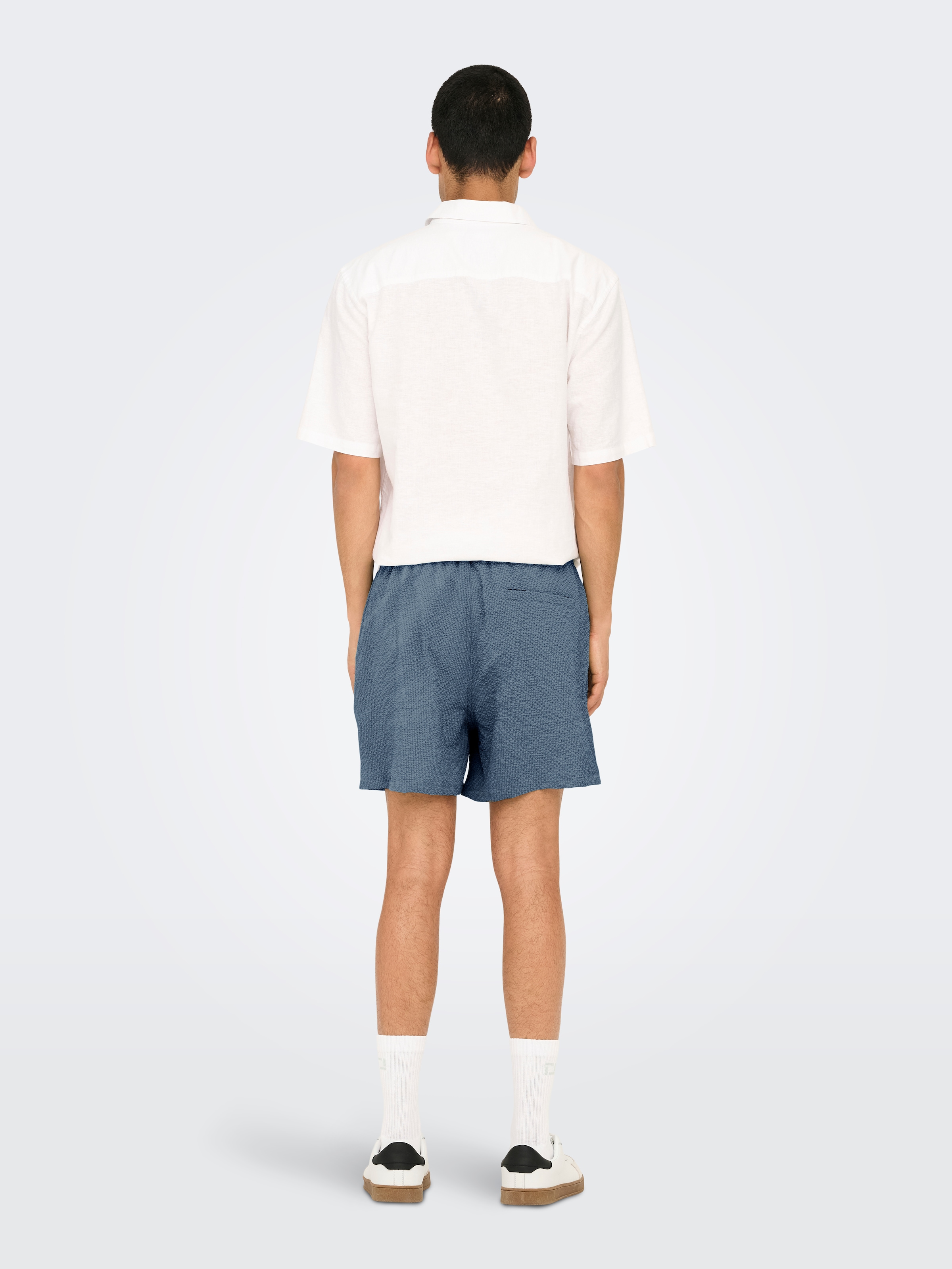 ONLY & SONS Badeshorts »ONSTED LIFE SOLID SEERSUCKER SWIM NOOS«