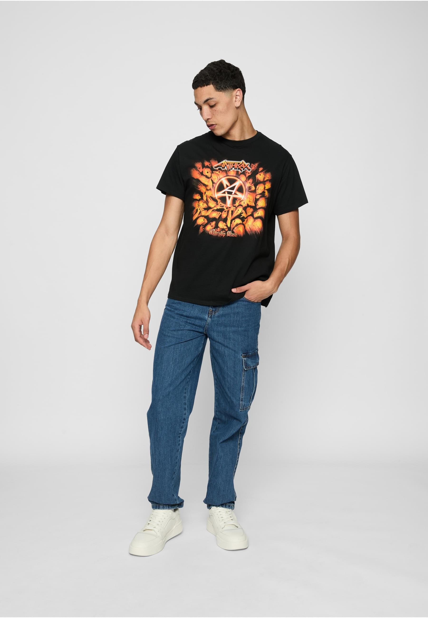 Merchcode T-Shirt »Merchcode Herren Anthrax Worship Tee«, (1 tlg.)