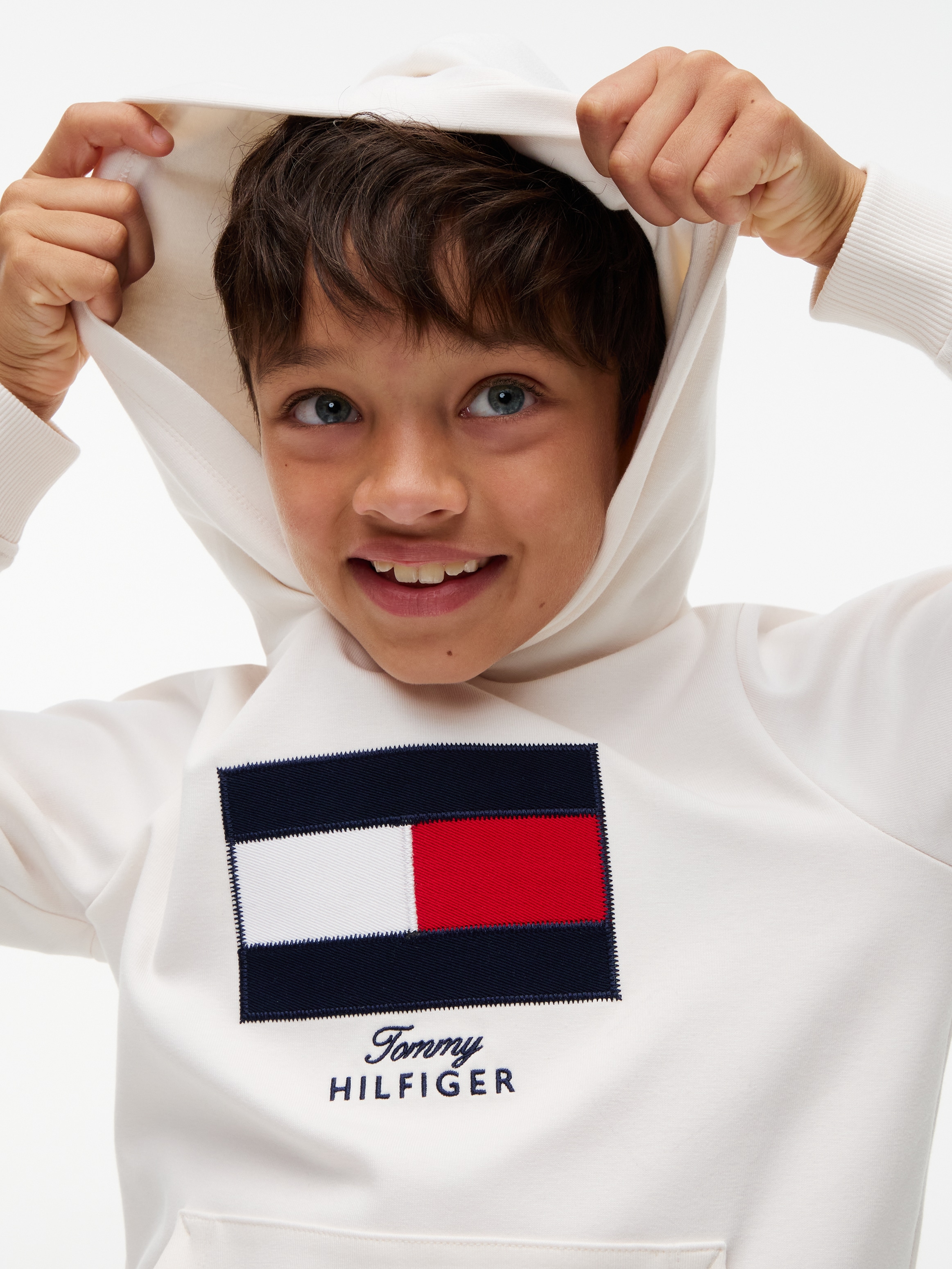 Tommy Hilfiger Kapuzensweatshirt »HERITAGE«, Regular Fit, Kängurutasche, Kinder bis 16 Jahre
