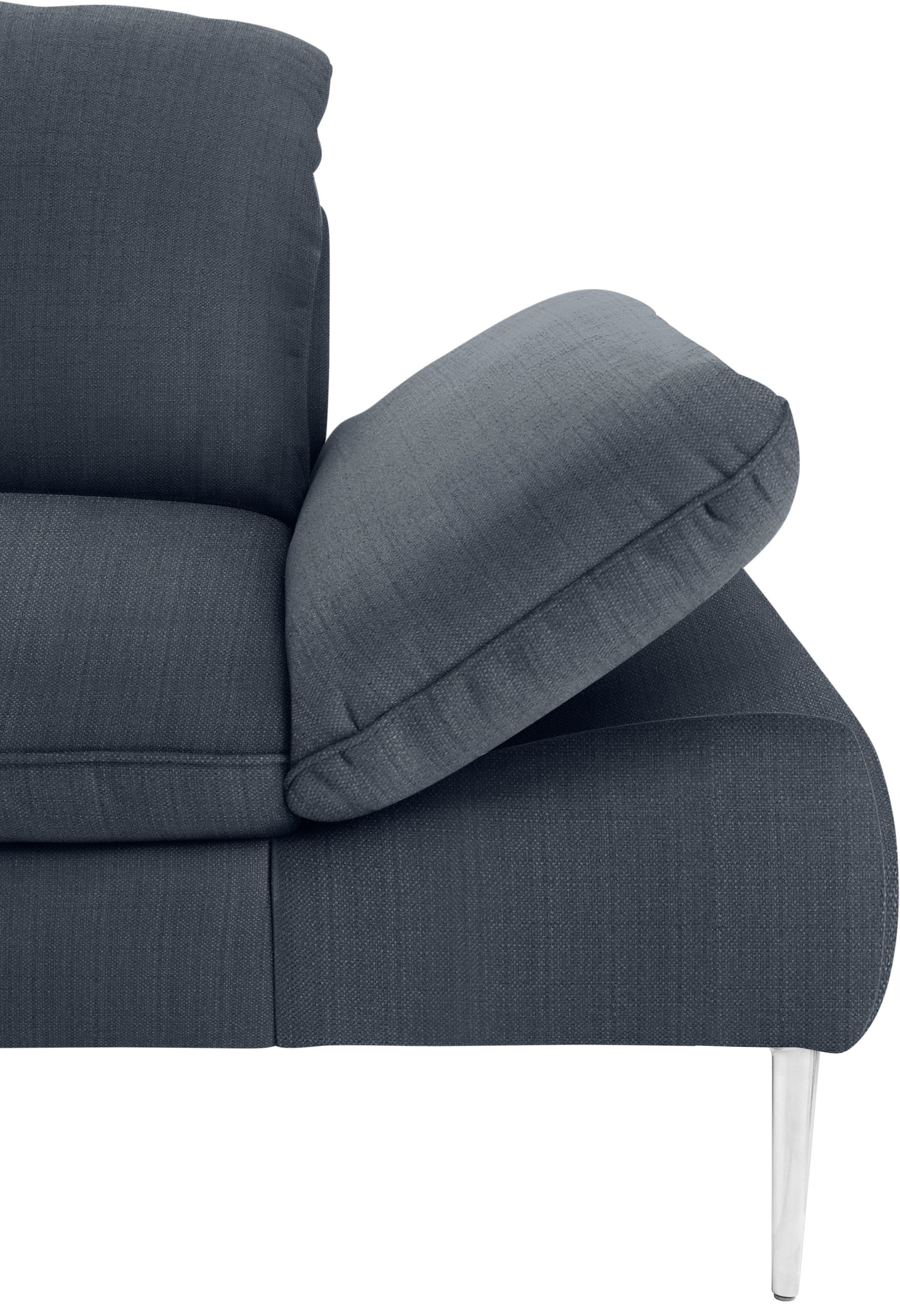 W.SCHILLIG 2-Sitzer »enjoy&MORE« mit Sitztiefenverstellung, Füße Chrom glänzend, Breite 202 cm
