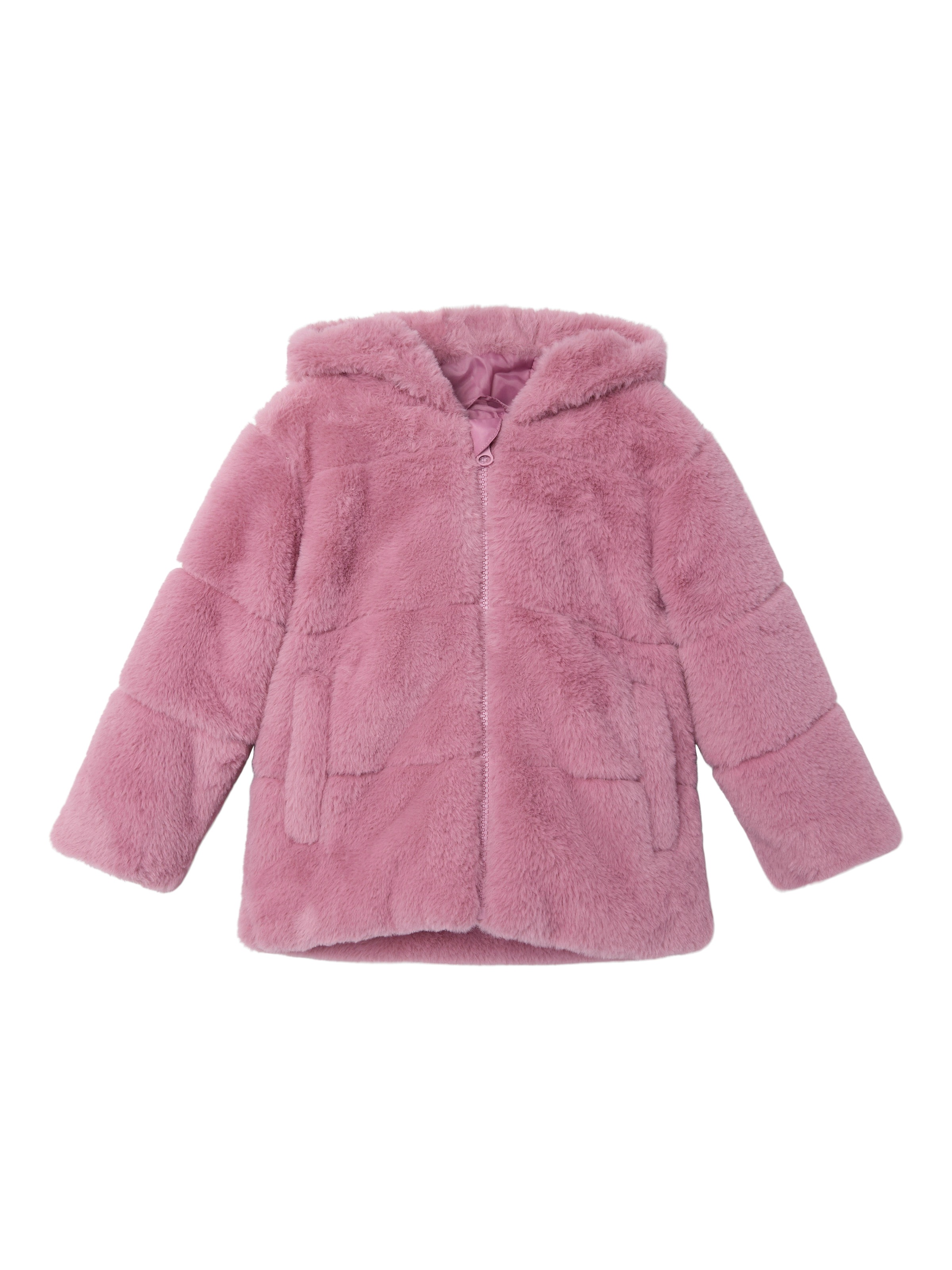 Name It Fellimitatjacke »NMFMILA FAUX FUR JACKET W HOOD PB«, mit Kapuze