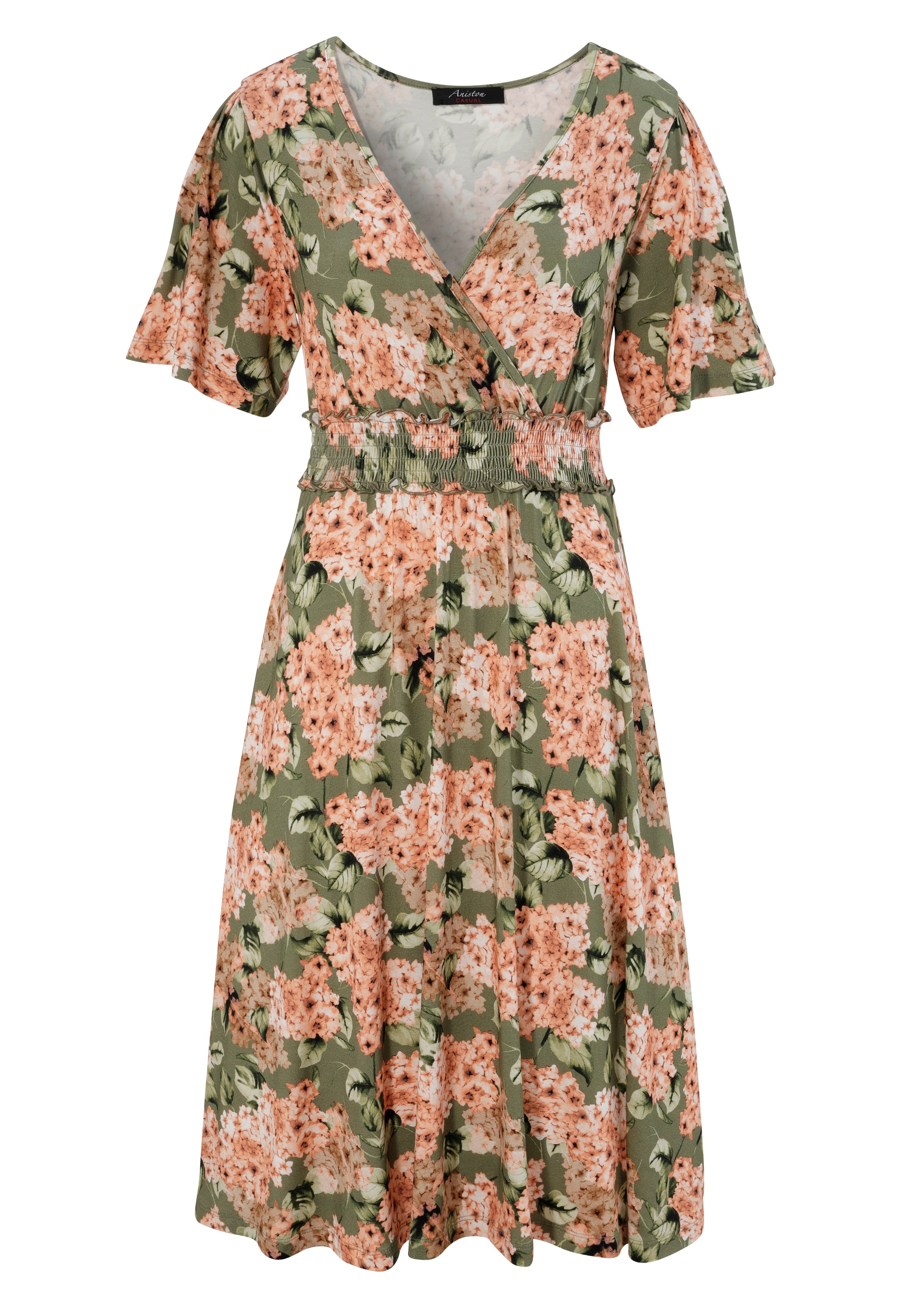Aniston CASUAL Sommerkleid, mit romantischem Blumendruck
