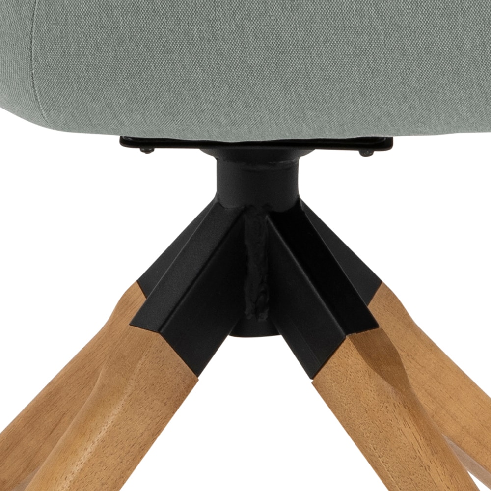 ACTONA GROUP Esszimmerstuhl »Alma«, 1 St., Polyester, mit eleganten Kedern, Drehstuhl mit Rückholfunktion