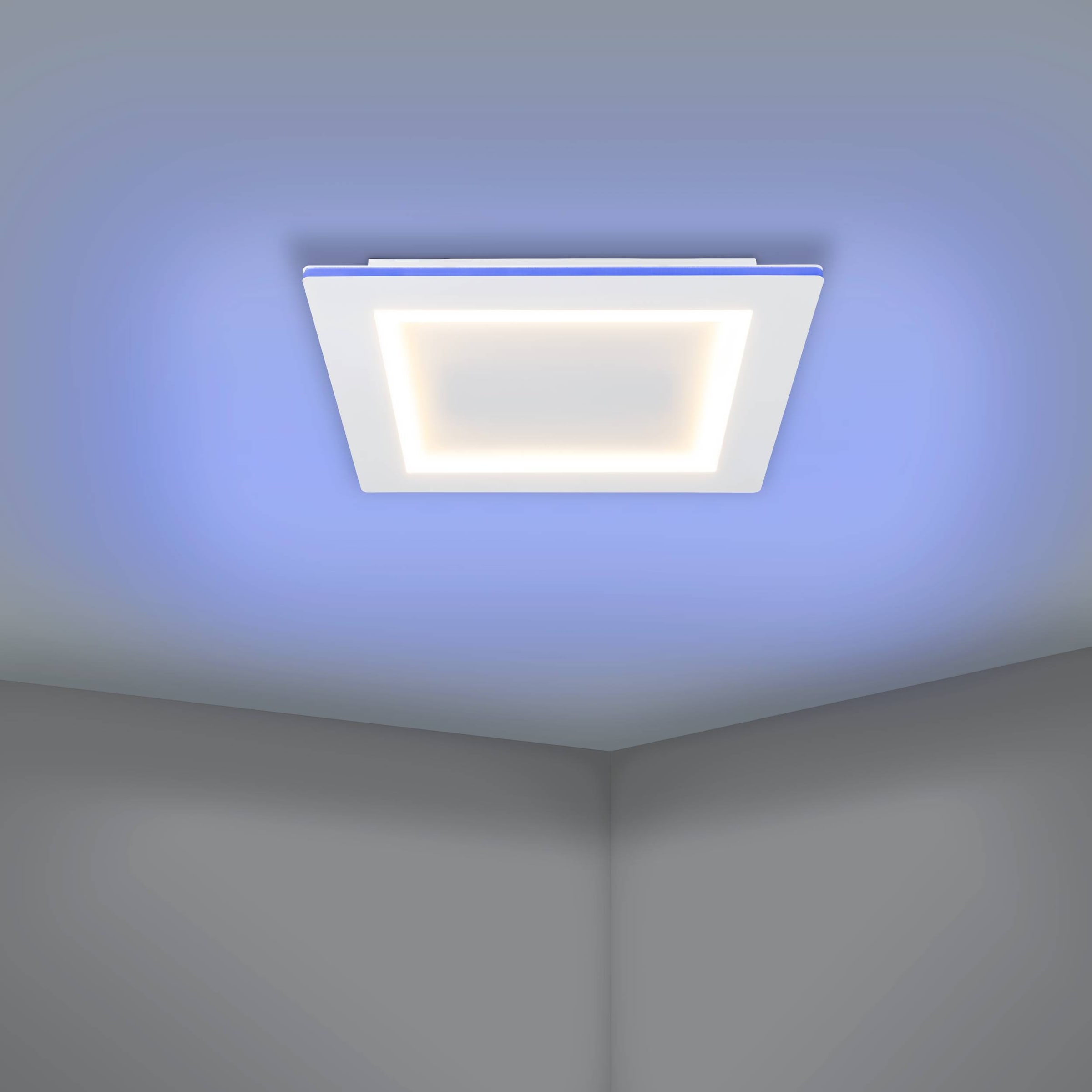 EGLO Deckenleuchte »Padrogiano-Z Deckenlampe, ZigBee 3.0, App und Sprachsteuerung, Lampe« LED-Modul 1 Stk. Kaltweiß | RGB ZigBee, App und Sprachsteuerung Alexa, RGB, dimmbar, 45 x 45 cm