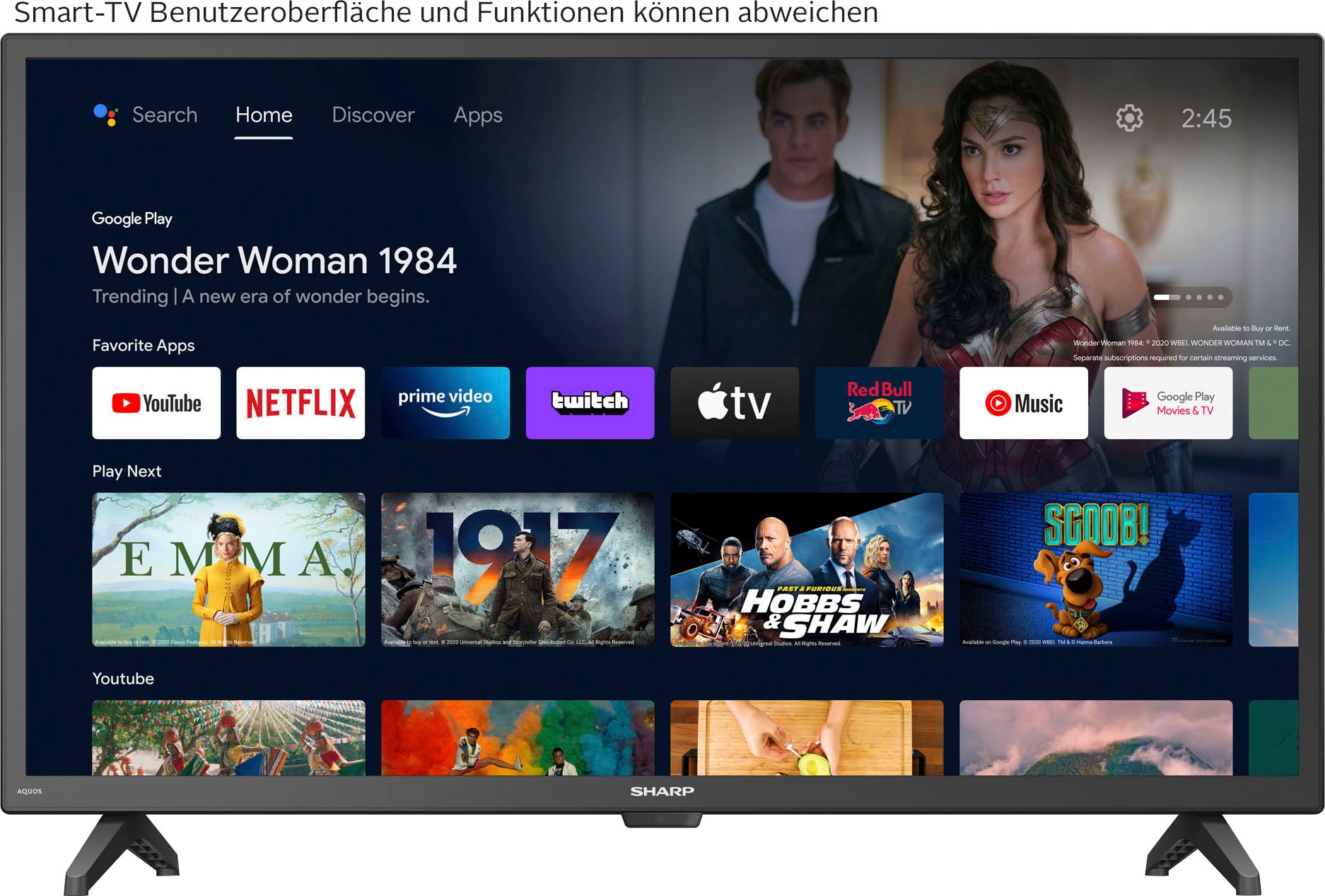 Sharp LED-Fernseher »1T-C32FIx«, HD ready, Android TV
