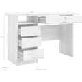 Home affaire Schreibtisch »Plus«, mit vielen Stauraummöglichkeiten, zeitloses Design