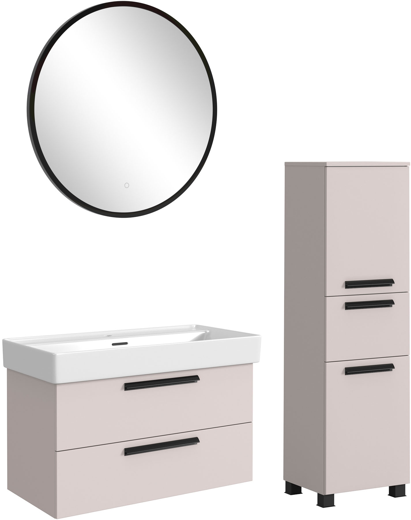 welltime Badmöbel-Set "SALVADA, 3tlg-Set, gedämpfte Scharniere, Softclose, günstig online kaufen