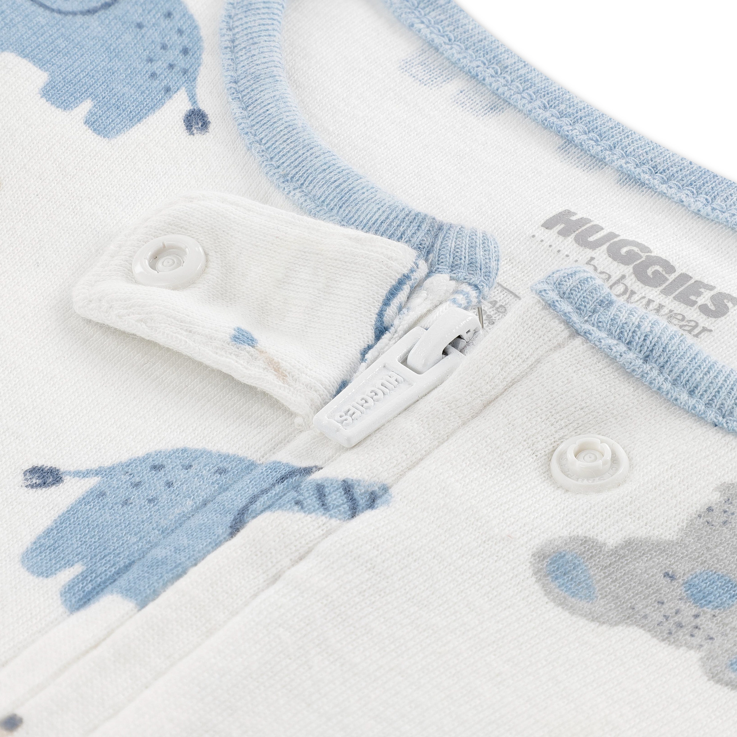 HUGGIES babywear Overall »HUGB FOOTED COVERALL« Strampler mit langen Armen und Füßen /  Allover-Print / für Boys