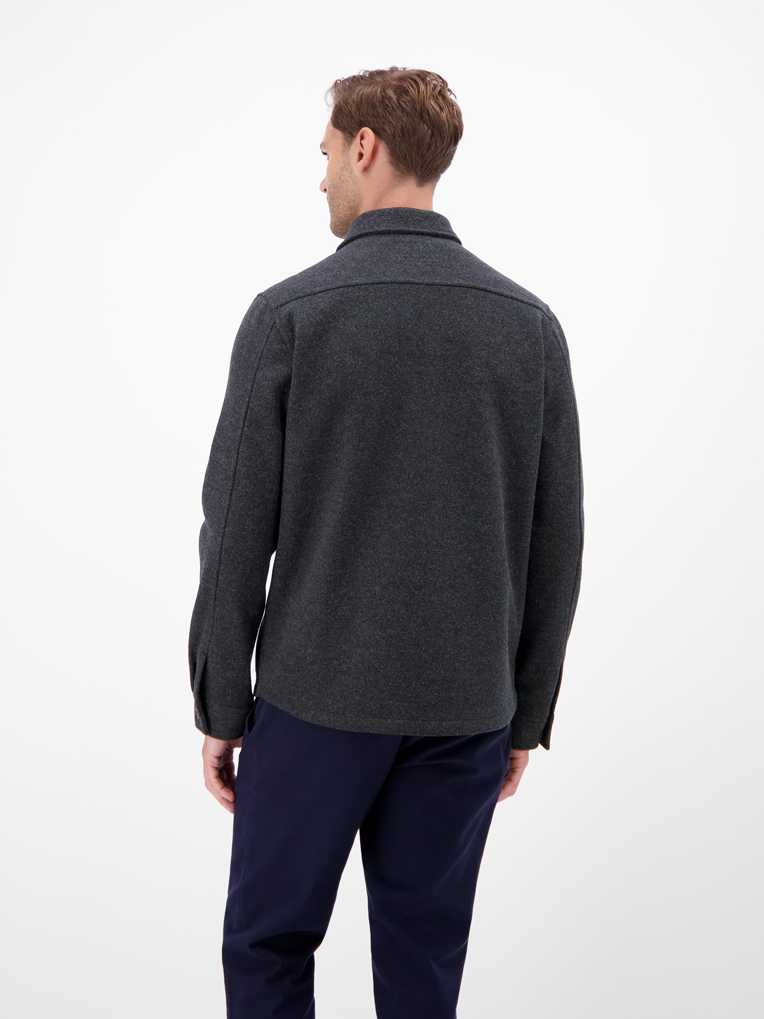 LERROS Langarmhemd "LERROS Herren Overshirt in urbanem Style" günstig online kaufen