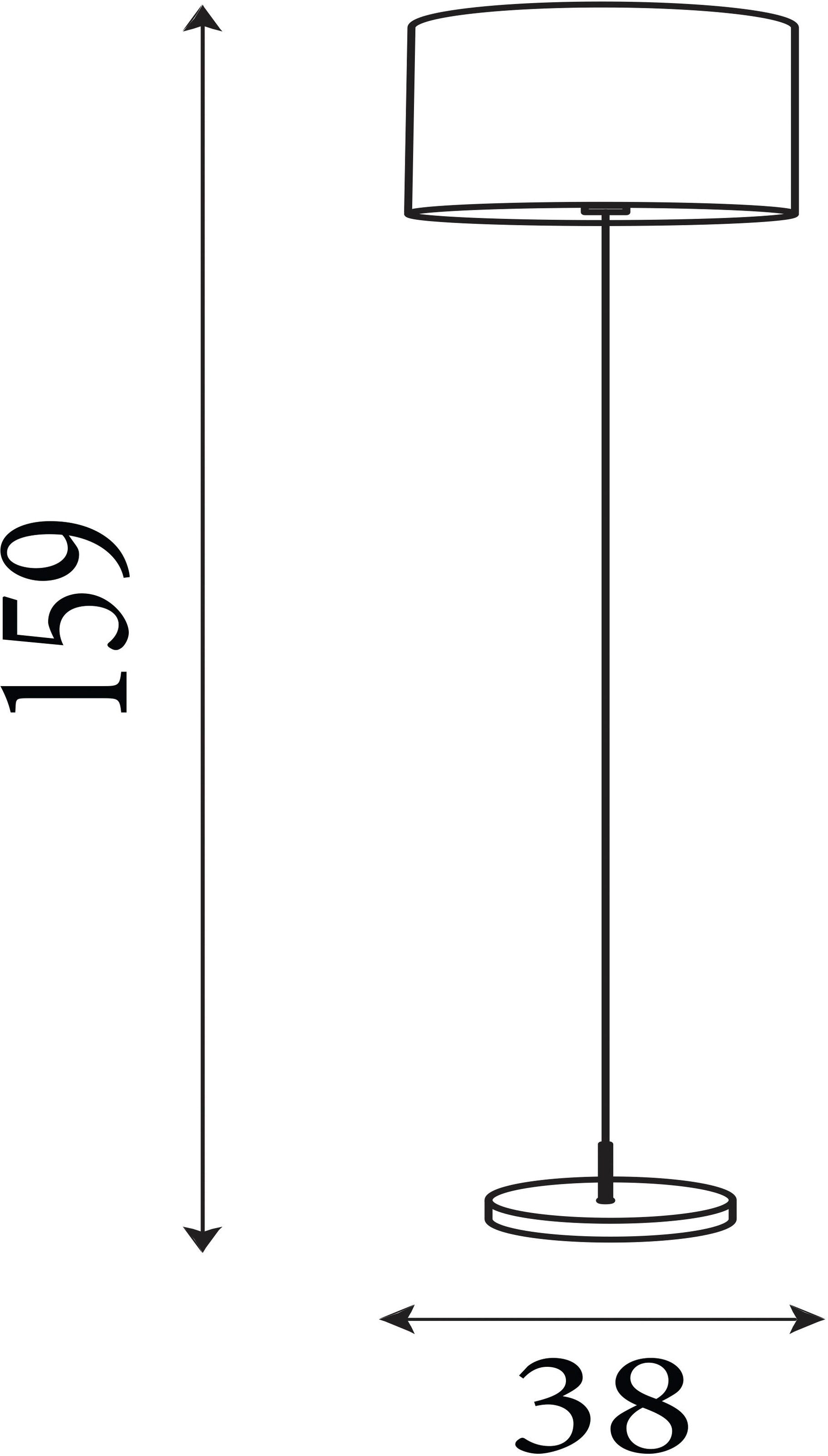 Searchlight Stehlampe »Meadow 1Lt Stehleuchte, natürlicher Rasenschirm und Schwarzes Metall« E27 1 Stk.