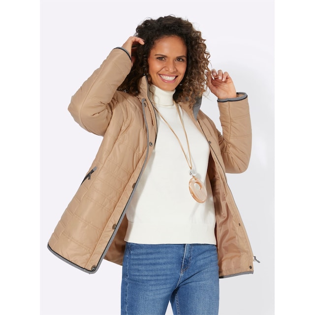 Casual Looks Steppjacke, mit Kapuze bestellen | BAUR