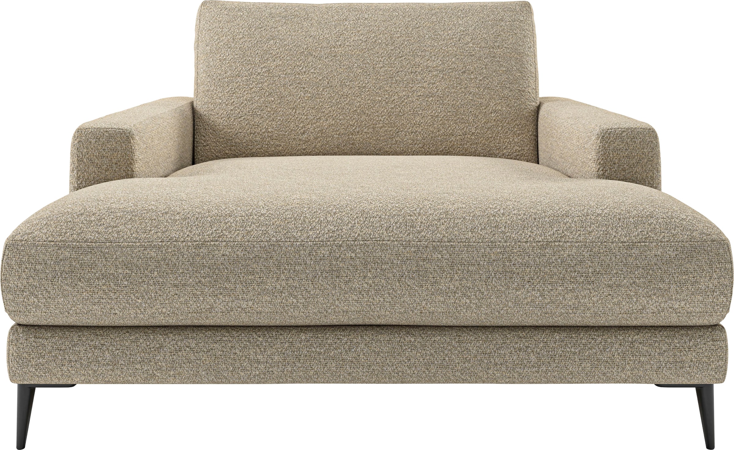 Chaiselongue HOME AFFAIRE, B:132cm H:84cm T:170cm, beige, 96% Polyester, 4% Polyacry, Sofas, "Downtown Loungemöbel zum Relaxen, B/T/H: 132/170/84