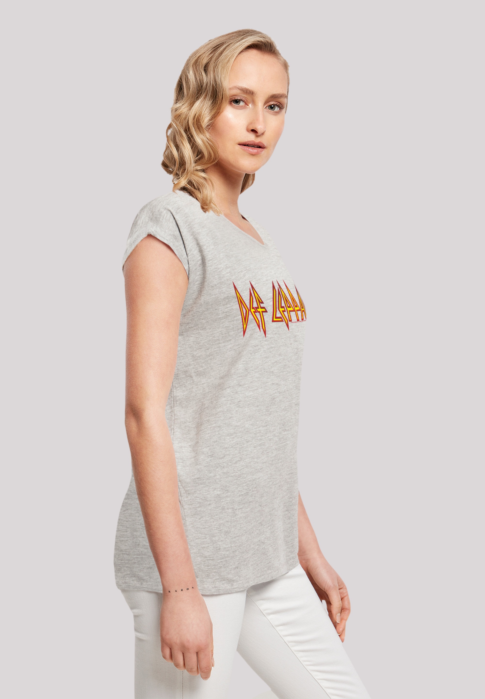 F4NT4STIC T-Shirt »Def Leppard Shatter Logo«, Premium Qualität