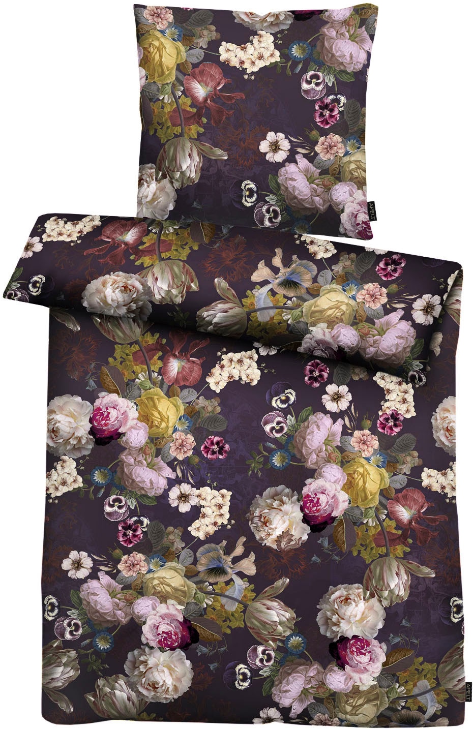 APELT Bettwäsche "Giorgia Gots" 2 Stk. tlg. modisches Blütenallover günstig online kaufen