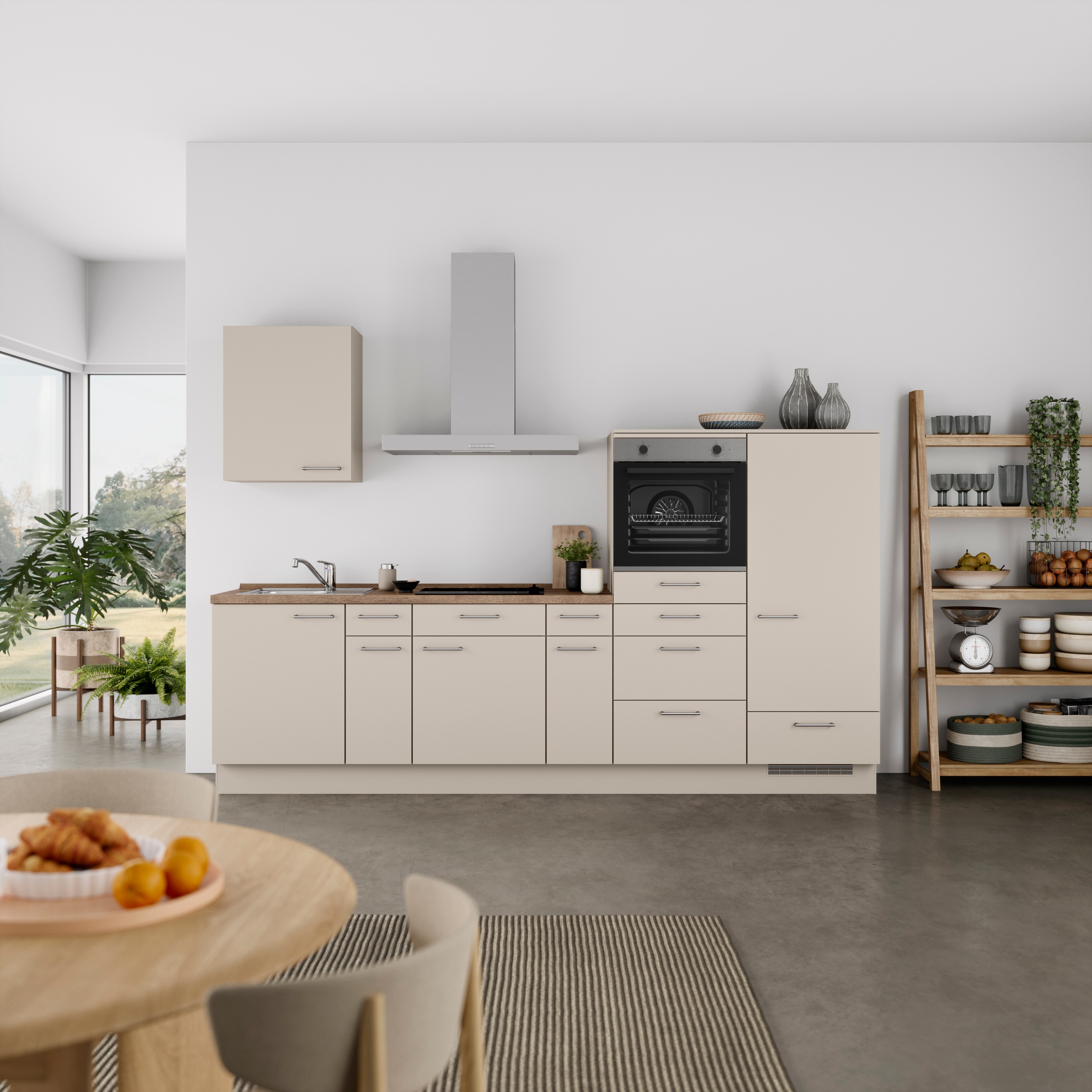 nobilia Küchenzeile ""Laser I", Ausrichtung wählbar, Breite 300 cm" vormont günstig online kaufen