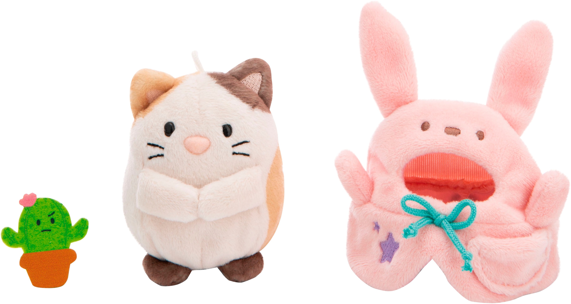 Nici Kuscheltier »mymochi, Katze Angy, 8 cm«, mit Kaktus und Hasenkostüm, in Geschenkbox