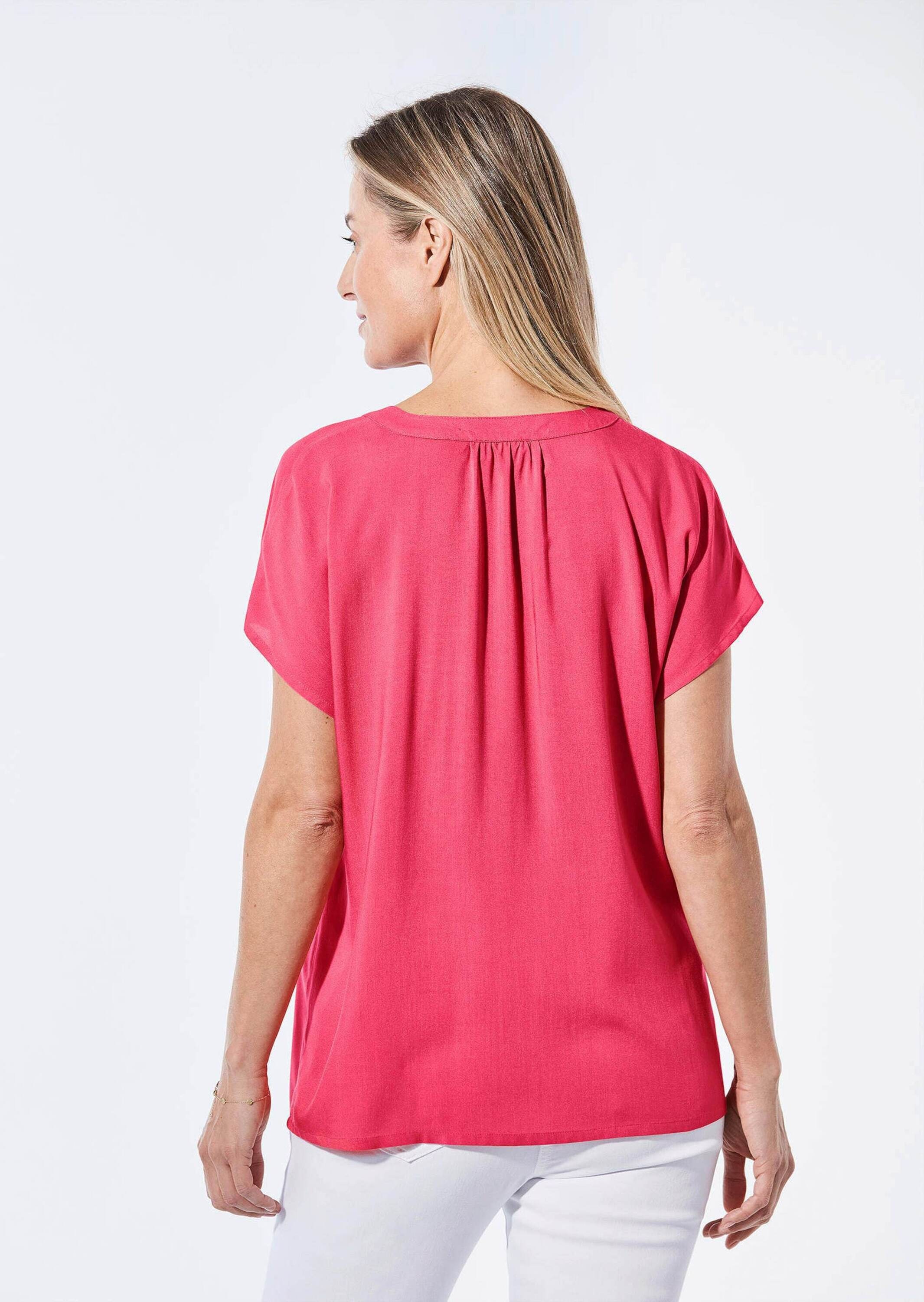 GOLDNER Schlupfbluse »Bluse Bluse mit Tunika Ausschnitt«