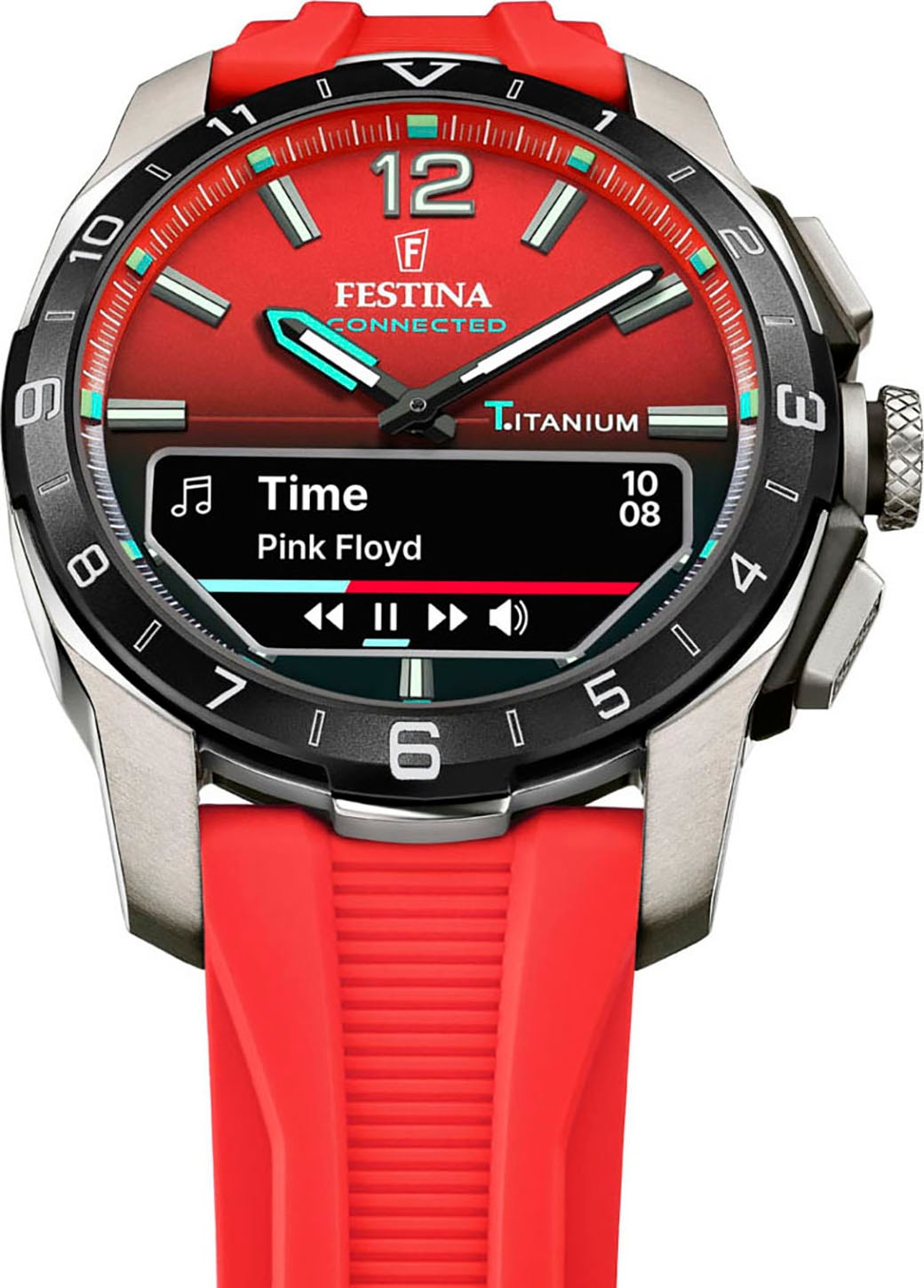 Festina Smartwatch »Connected D«, Quarzuhr, Armbanduhr, Herrenuhr, Schrittzähler, Weltzeit, Stoppfunkt.)