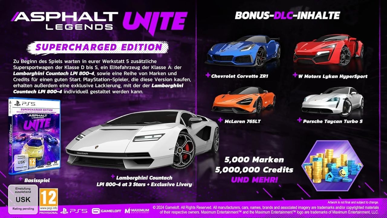 Astragon Spielesoftware »Asphalt Legends UNITE: Supercharged Edition«, PlayStation 5