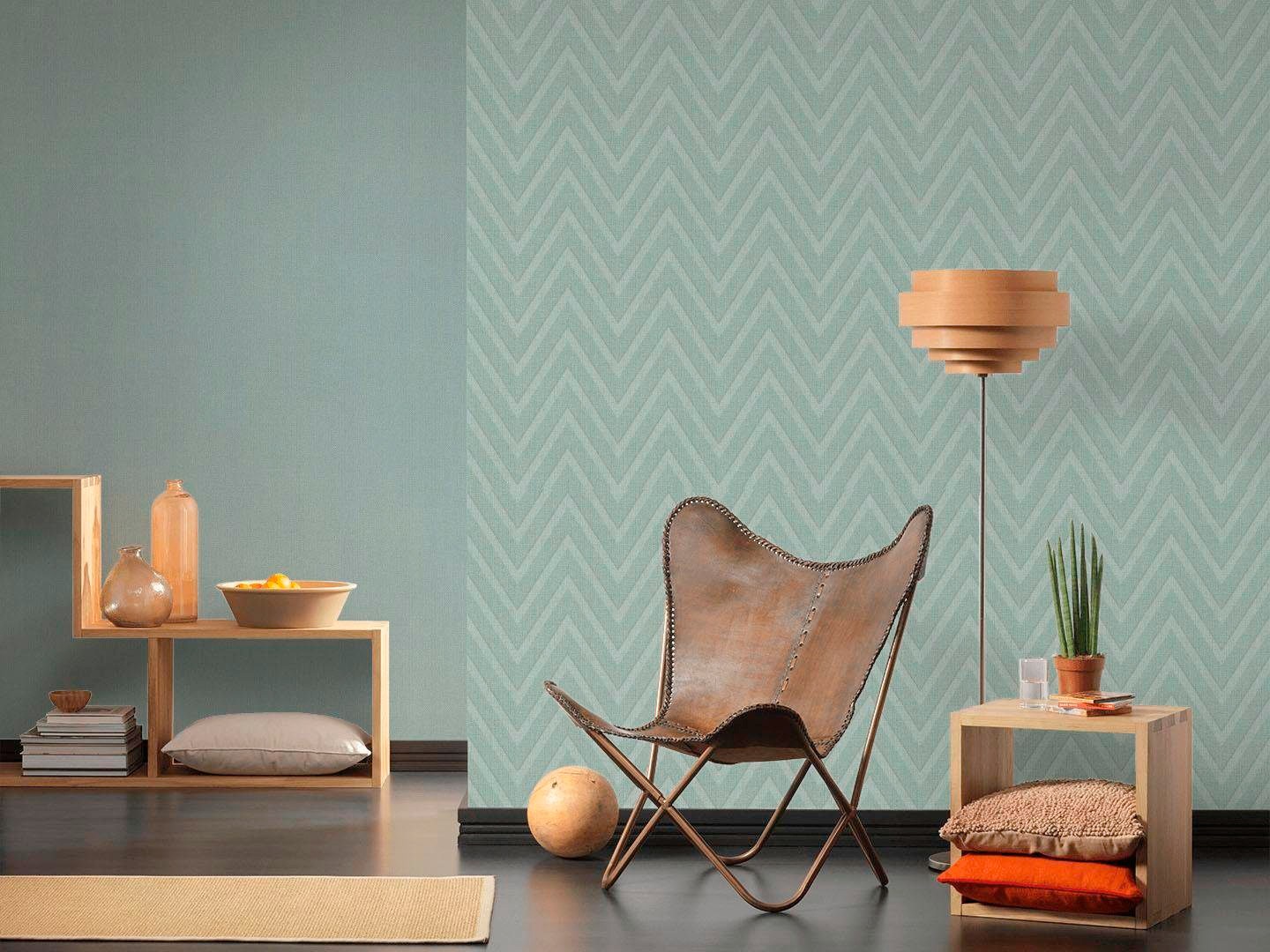 living walls Vliestapete »Hygge«, uni-einfarbig-unifarben, Landhaus Tapete einfarbig Tapeten Wohnzimmer Schlafzimmer Küche Flur